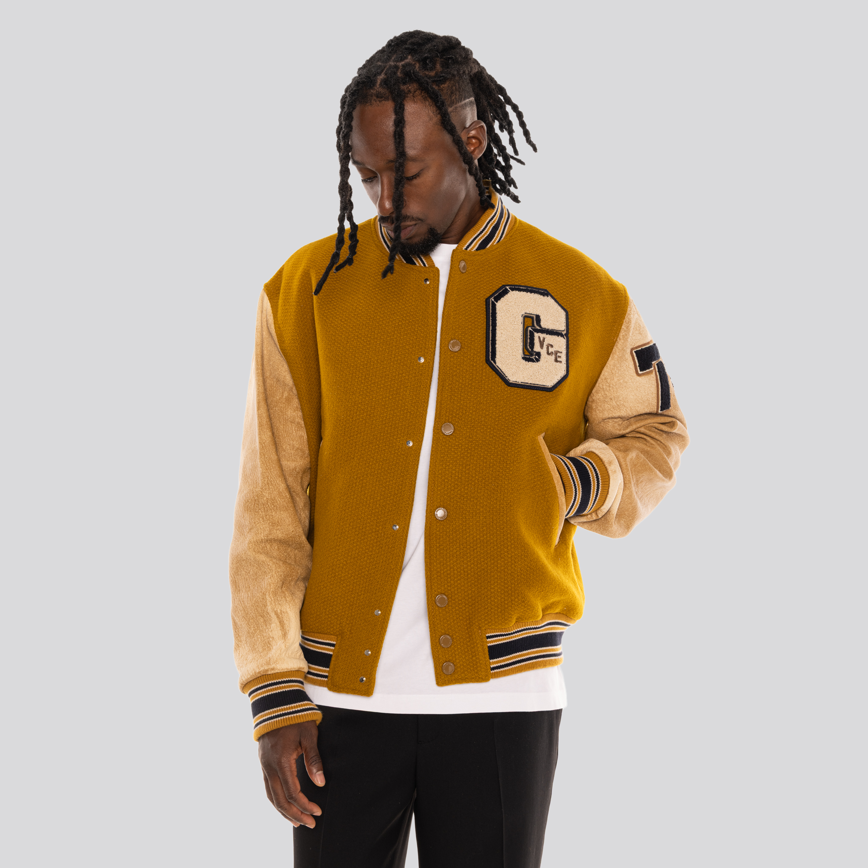 Chaqueta Camel Golden Goose Patches