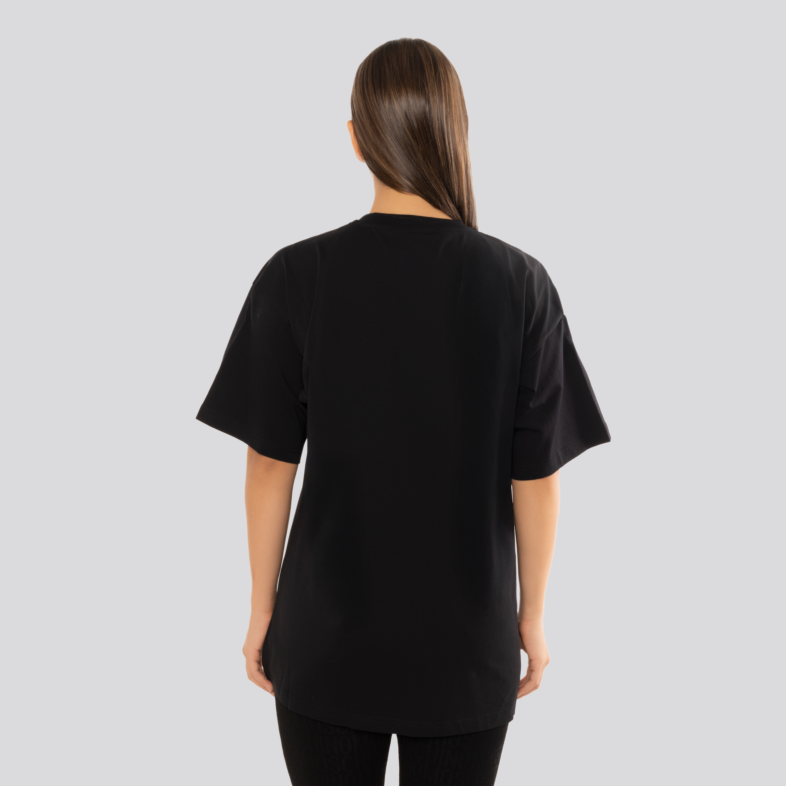 Camiseta Negra Moschino Multicolor Bear