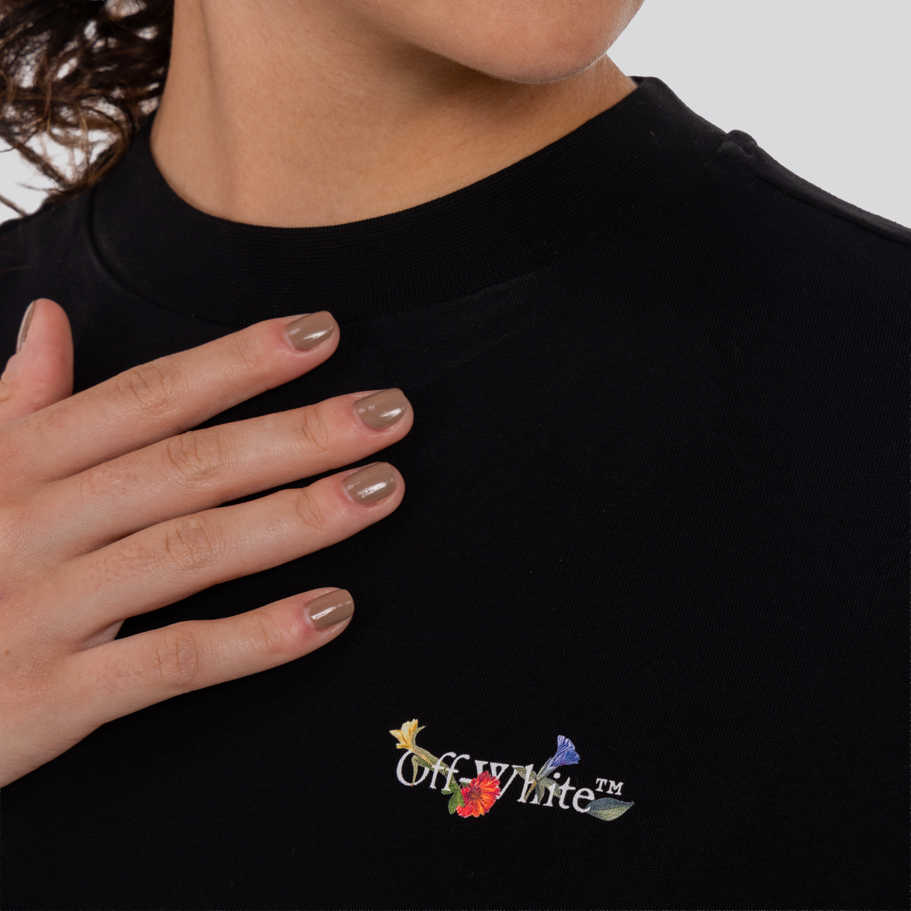 Vestido Negro Off-White Arrow Glass