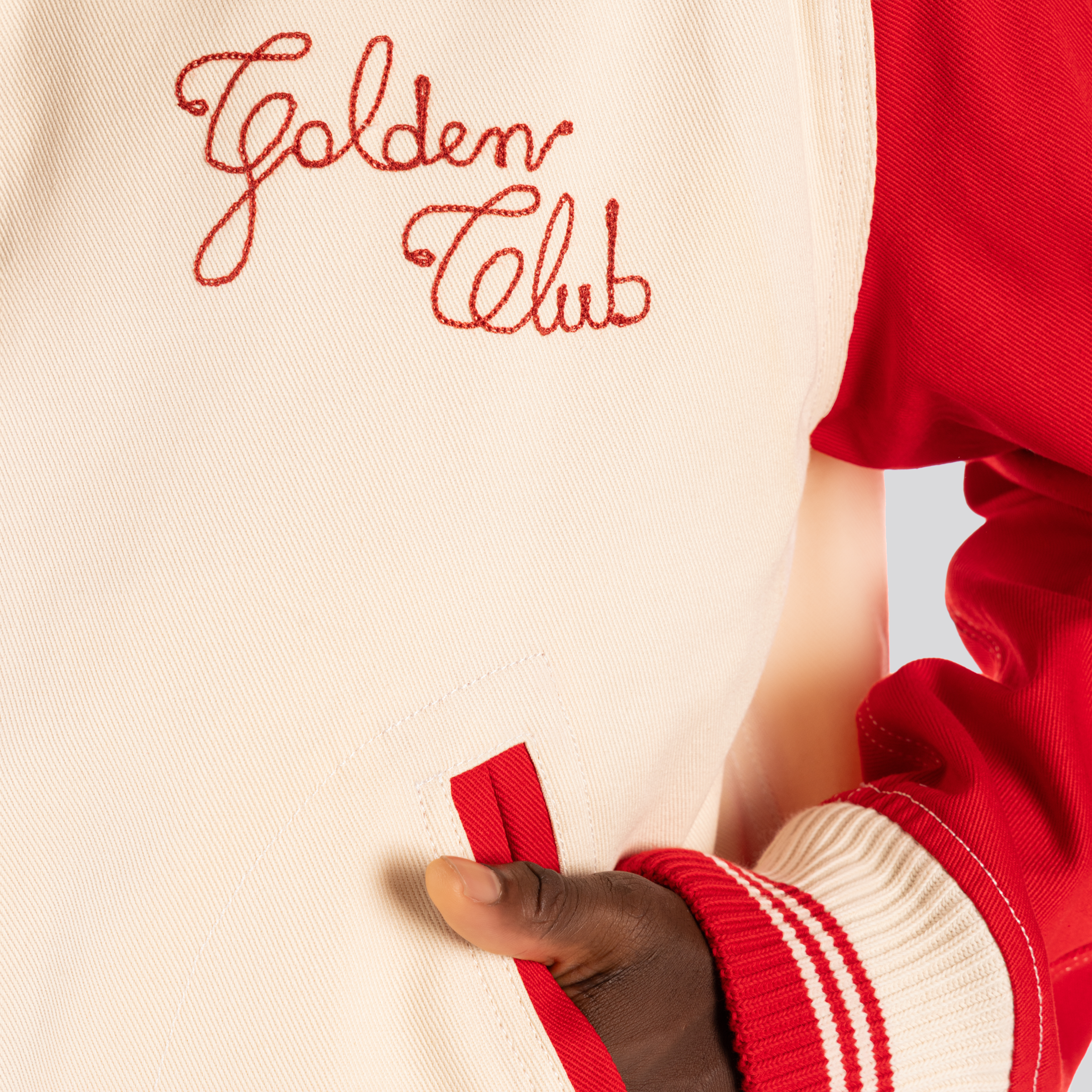 Chaqueta Blanca Golden Goose Bomber