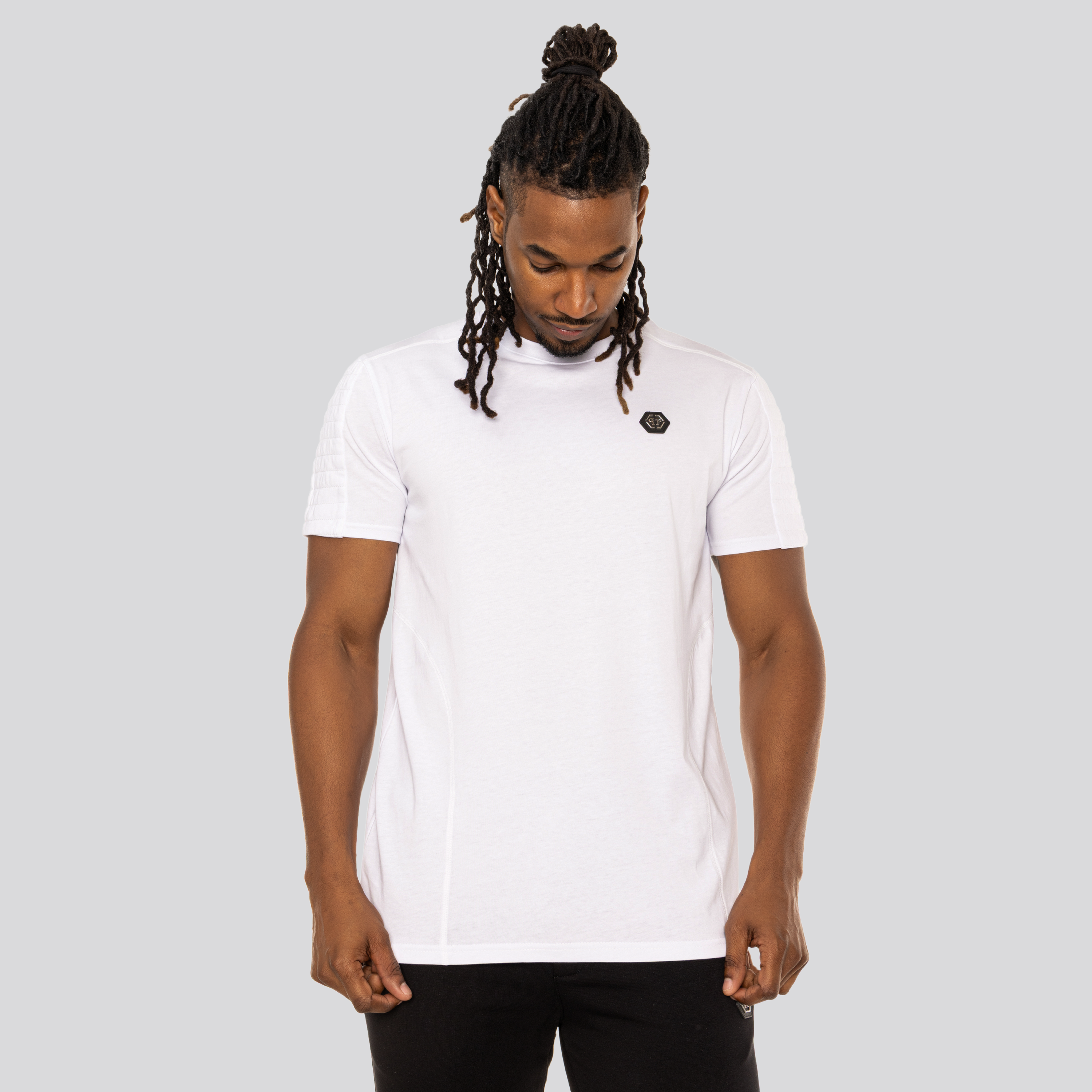 Camiseta Blanca Philipp Plein Biker Cut