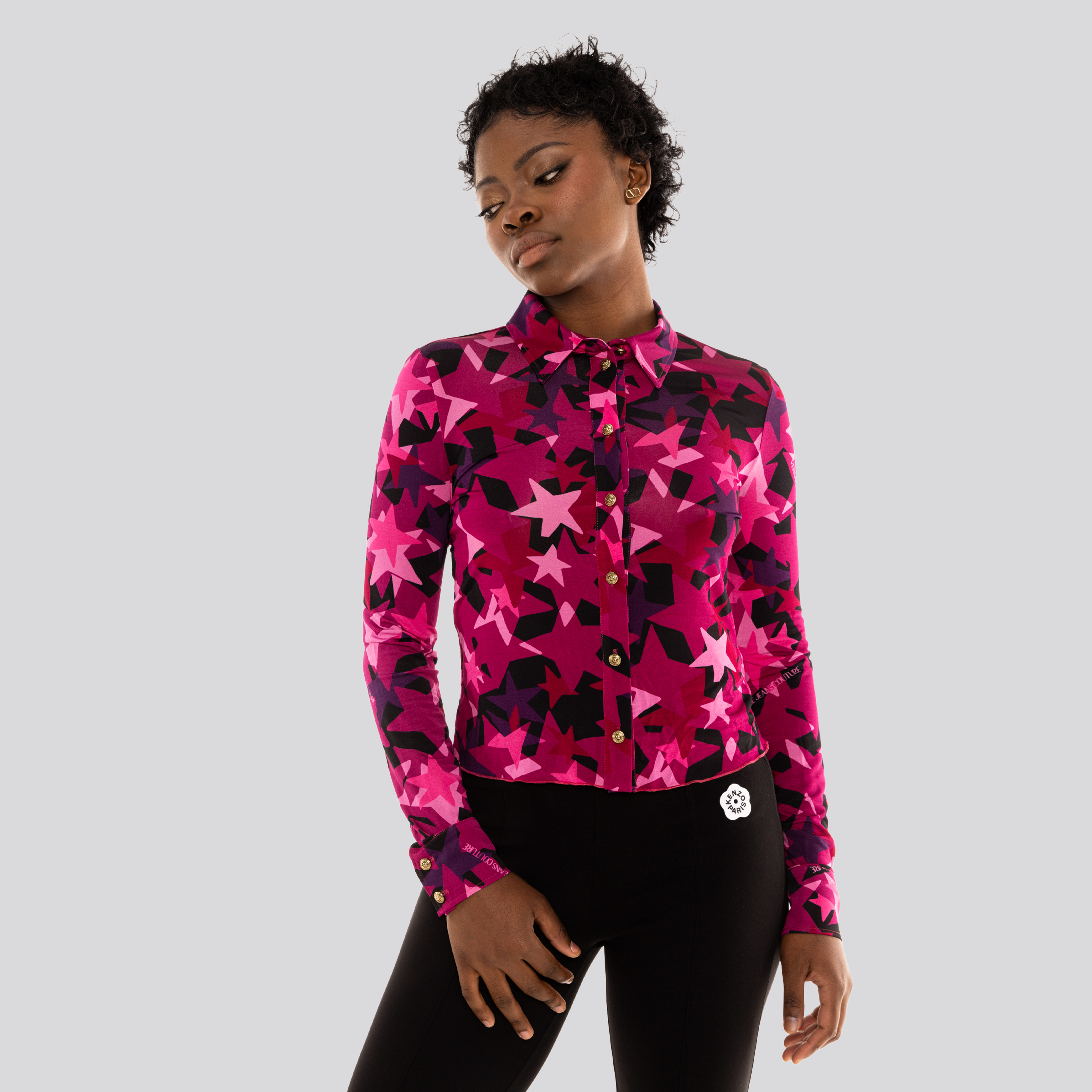 Camisa Multicolor Versace Jeans Couture Stars