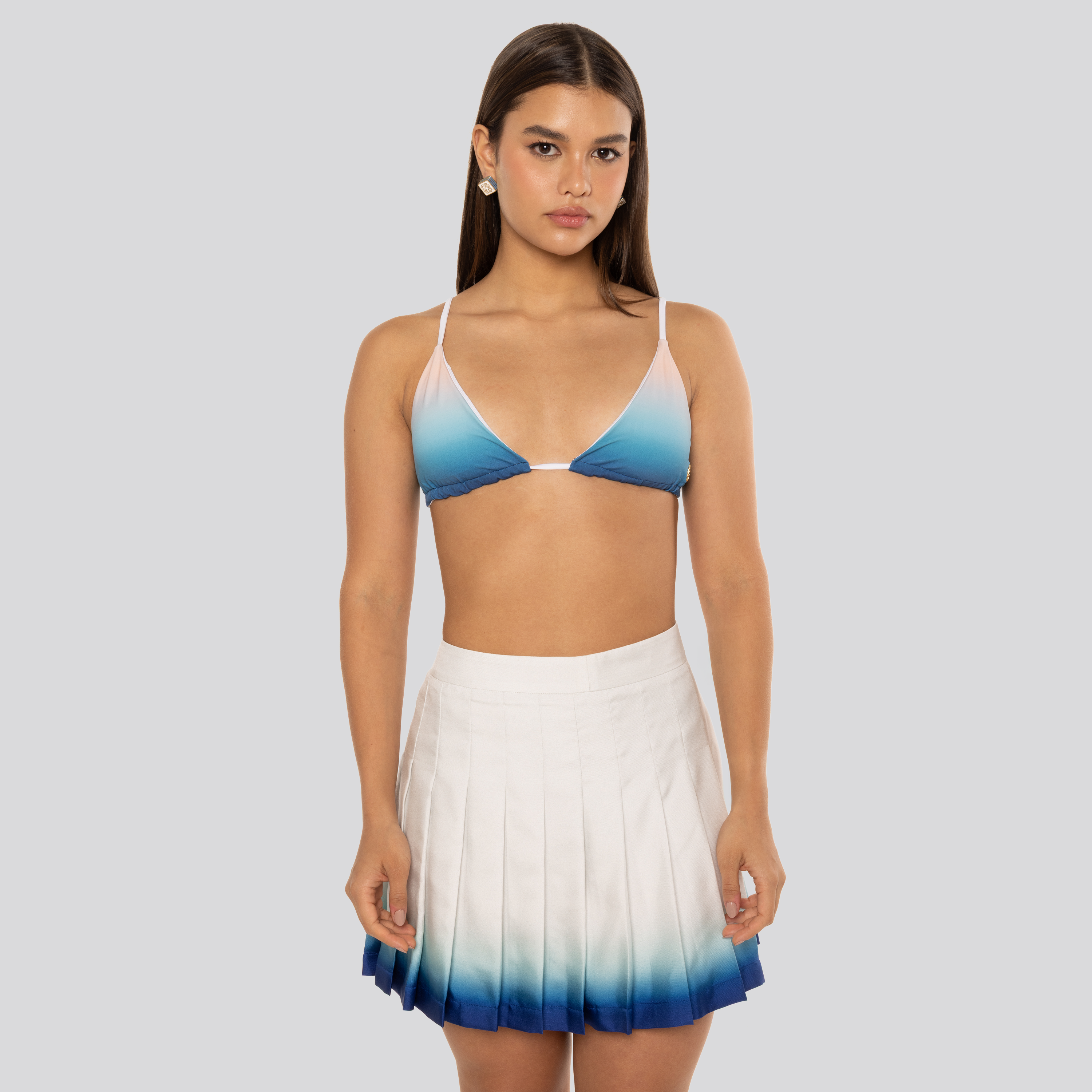 Falda Blanca Casablanca Pleat