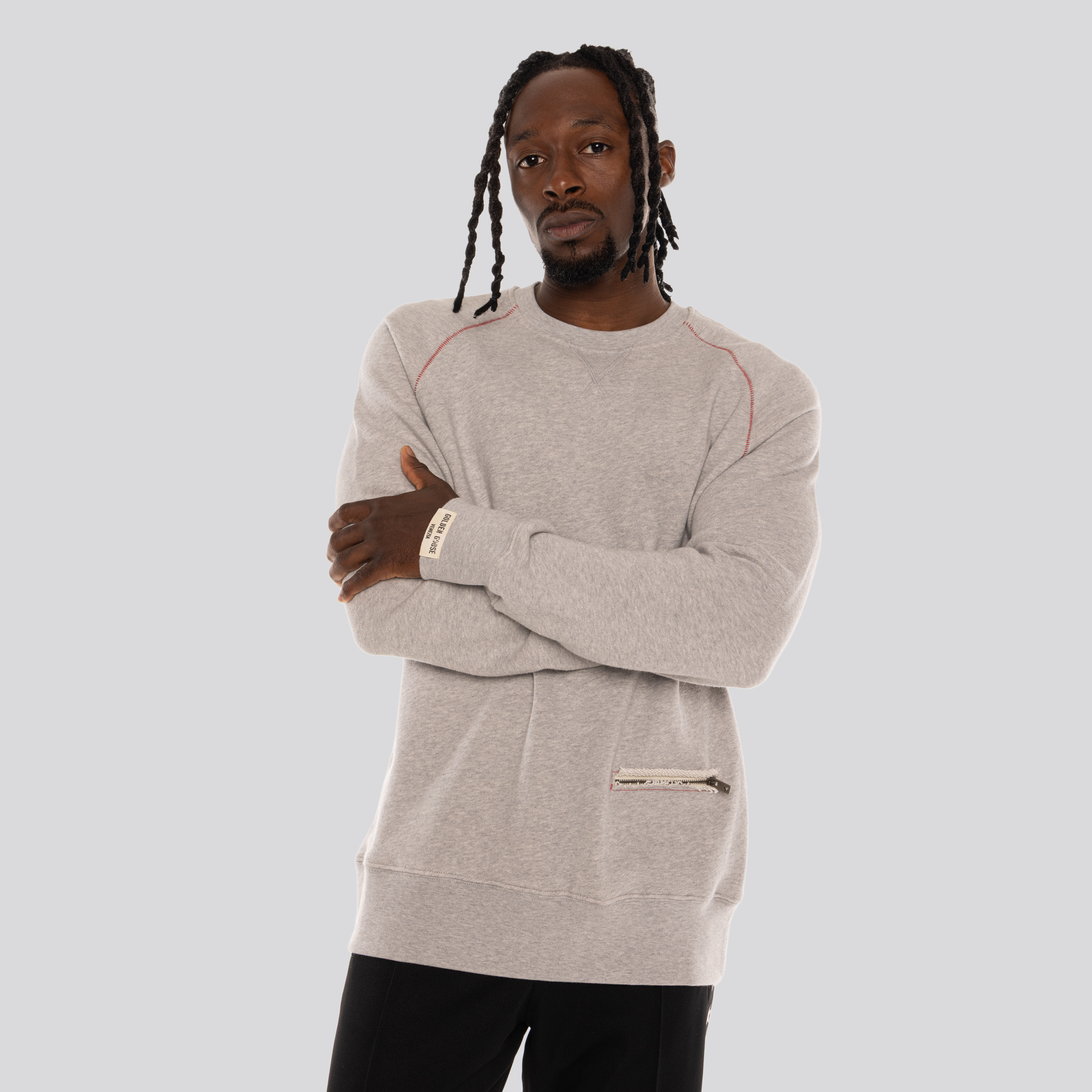 Buzo Gris Golden Goose Zip