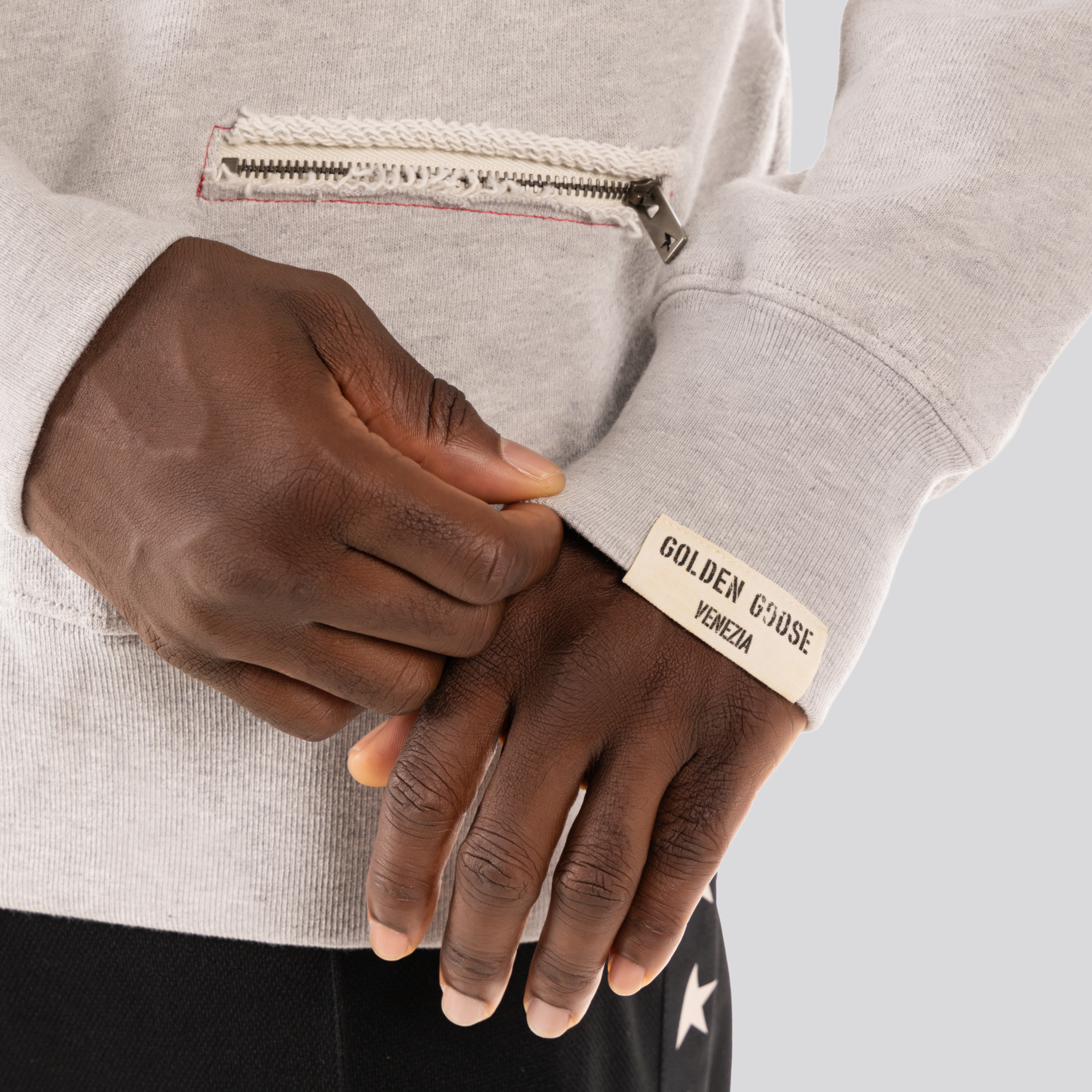 Buzo Gris Golden Goose Zip