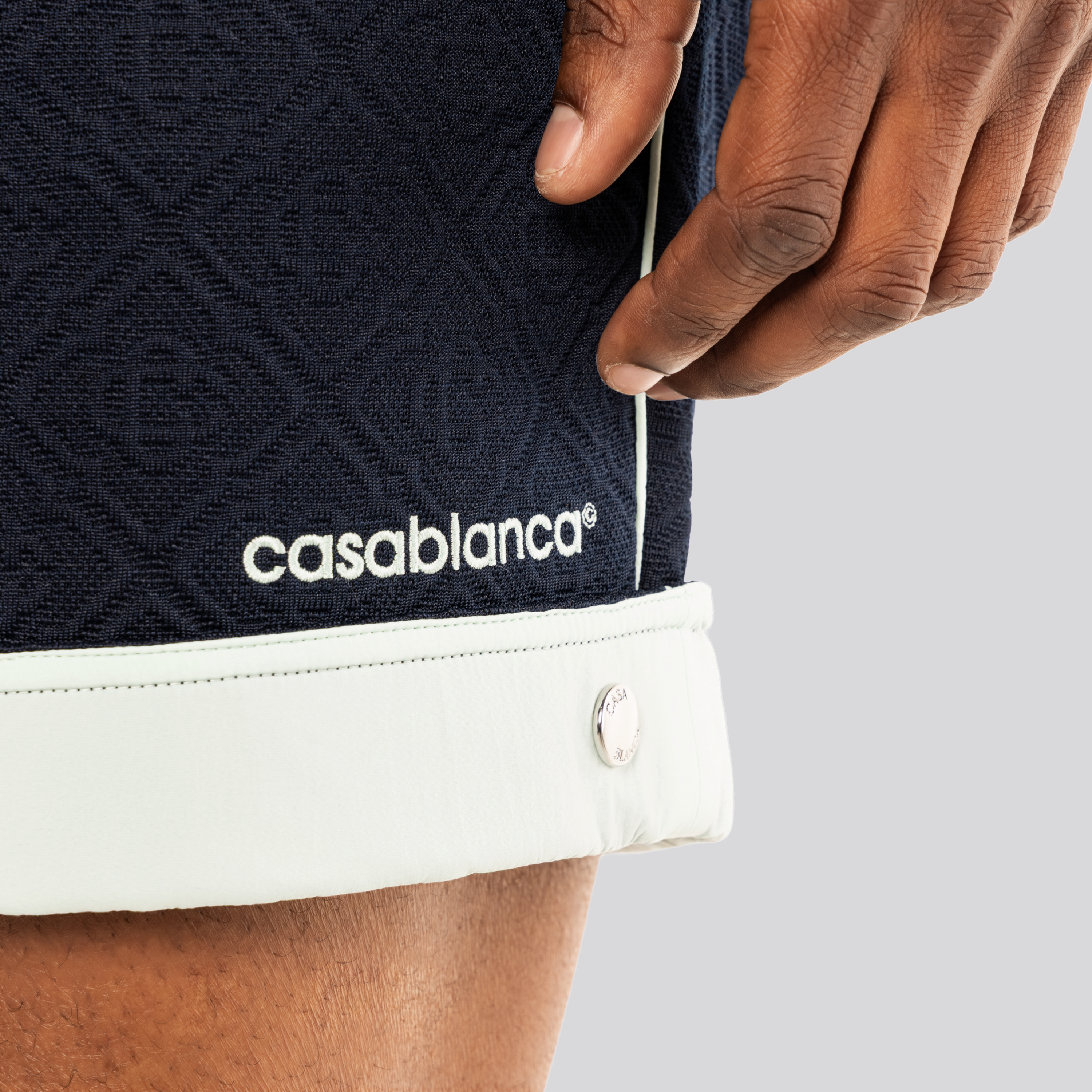 Short Azul Casablanca Monogram