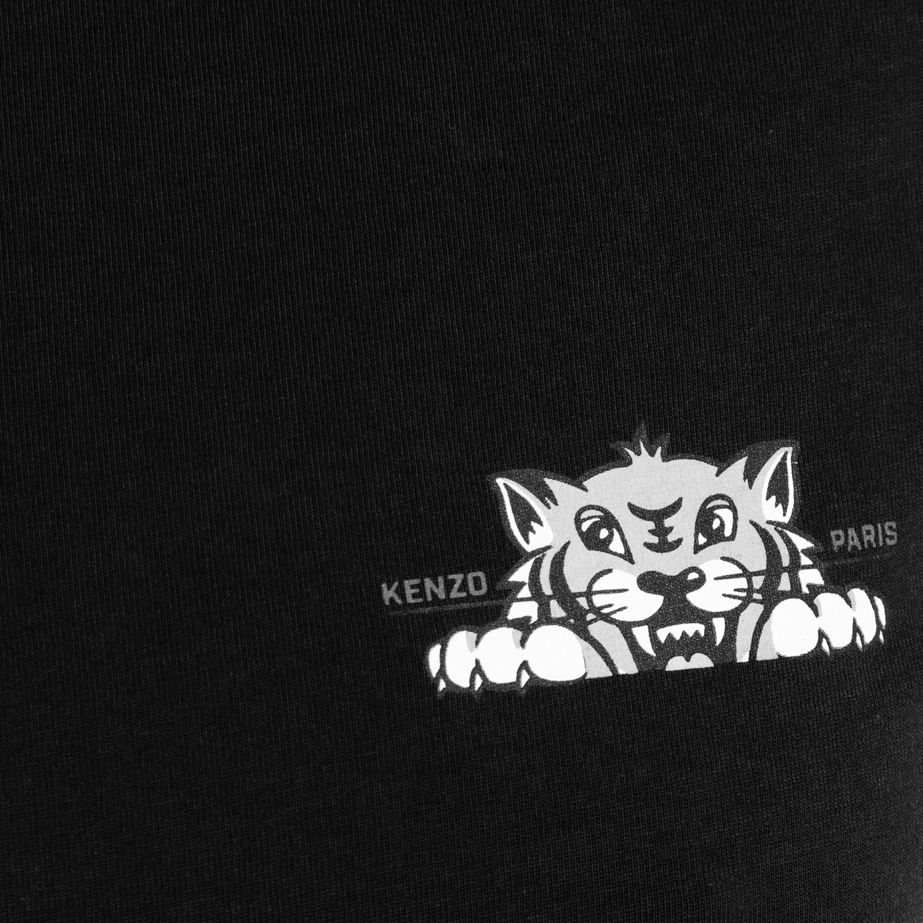 Camiseta Negra Kenzo Happy Tiger