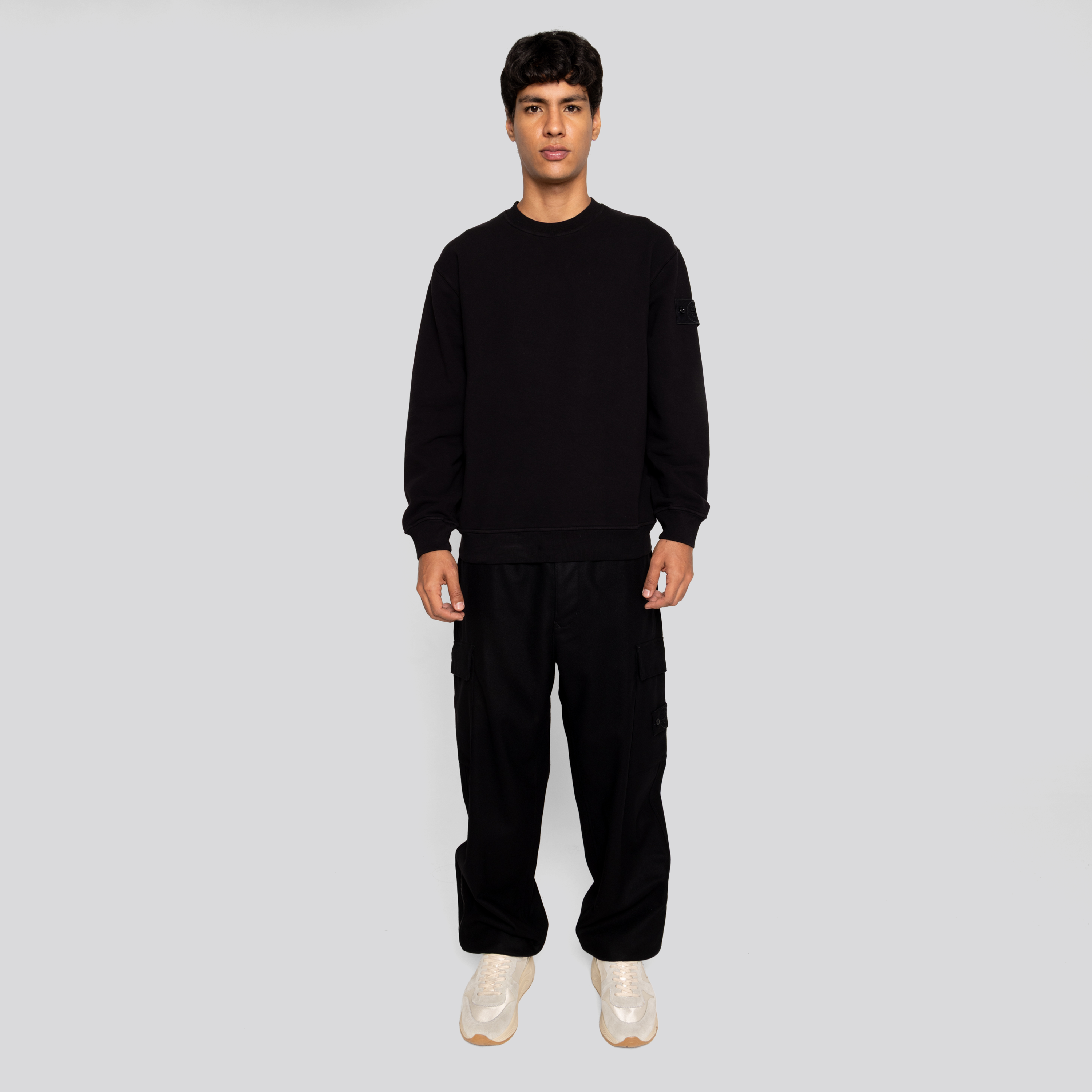 Buzo Negro Stone Island Ghost