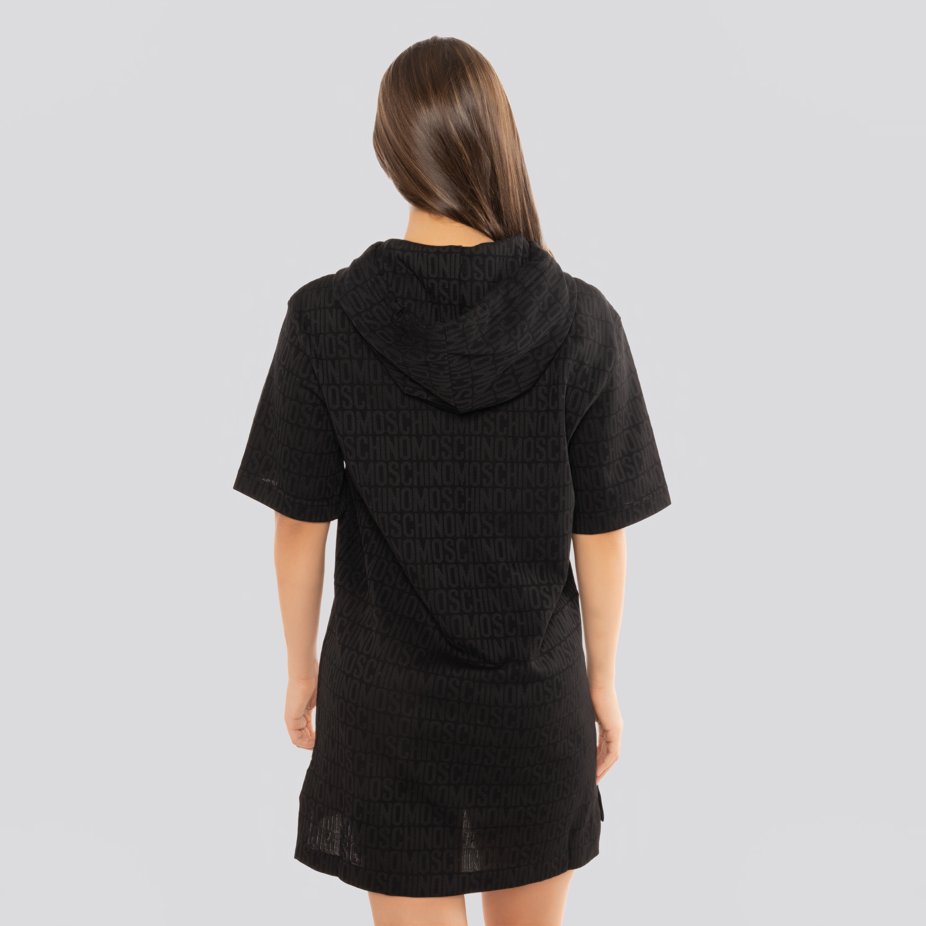 Vestido Negro Moschino Monogram