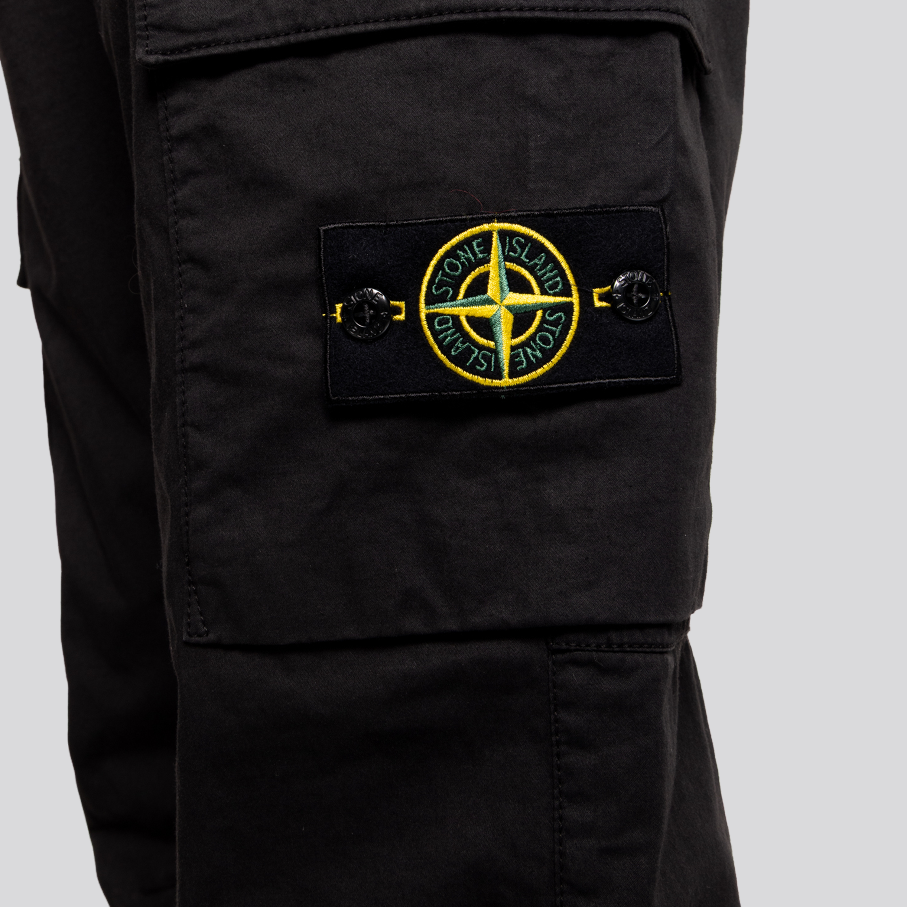 Pantalón Negro Stone Island Double Pocket