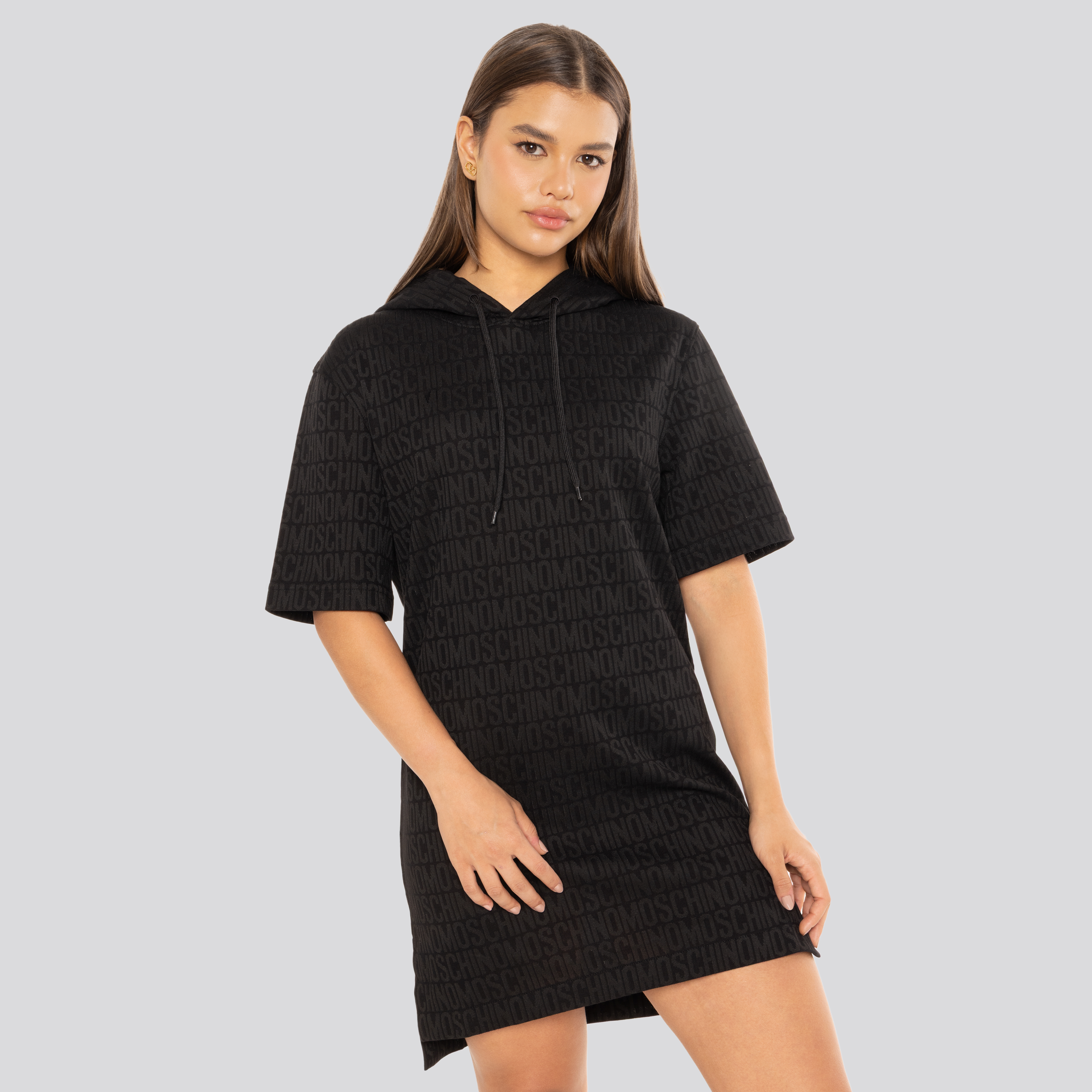 Vestido Negro Moschino Monogram