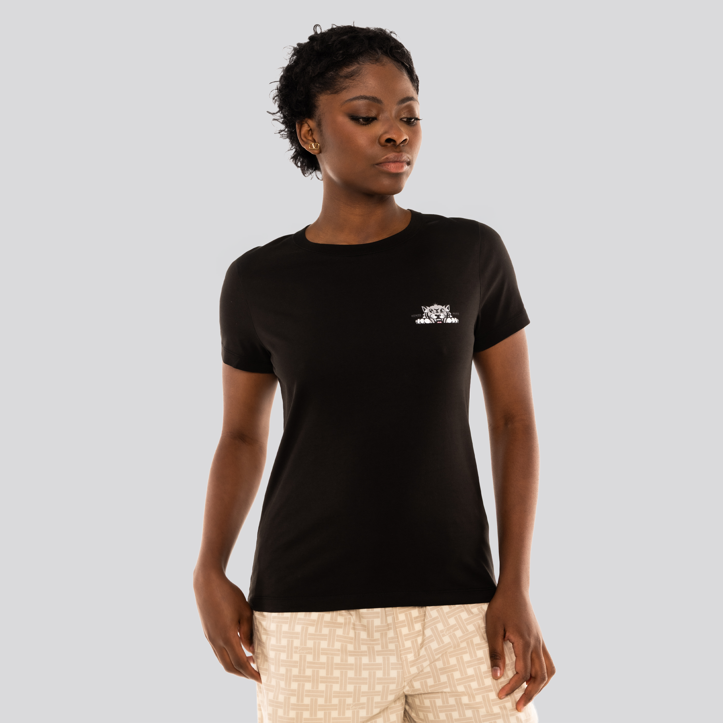 Camiseta Negra Kenzo Happy Tiger