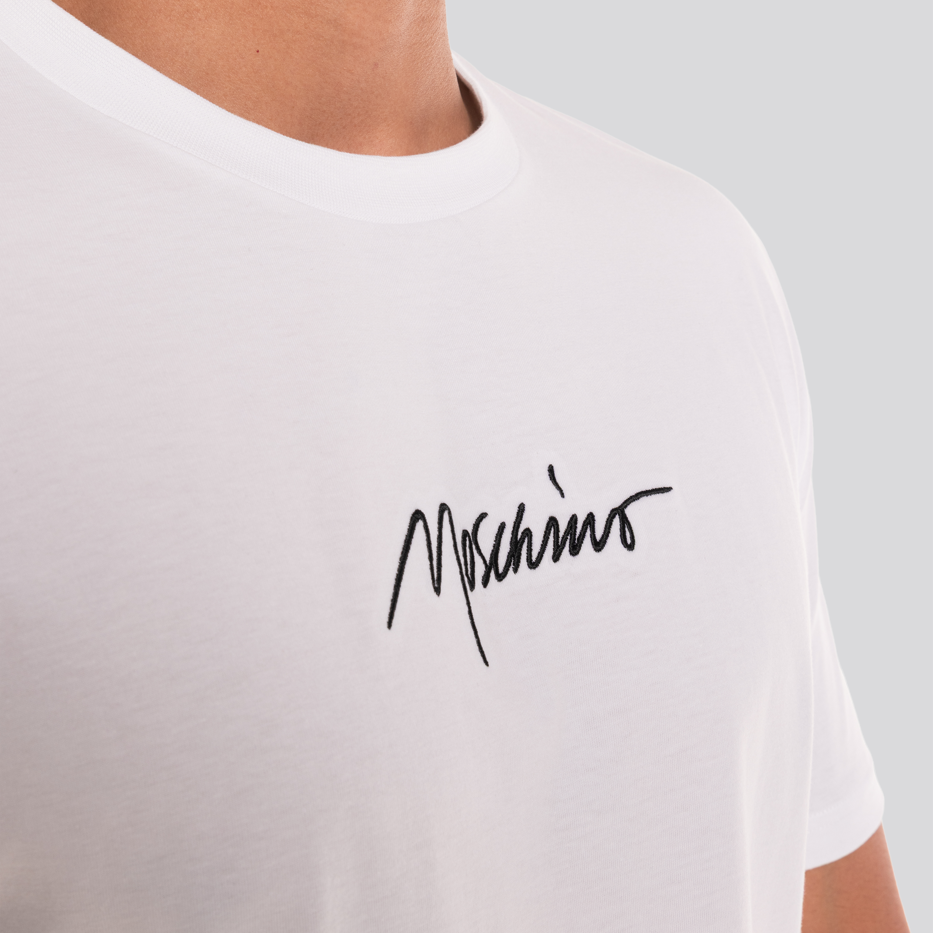 Camiseta Blanca Moschino Sign