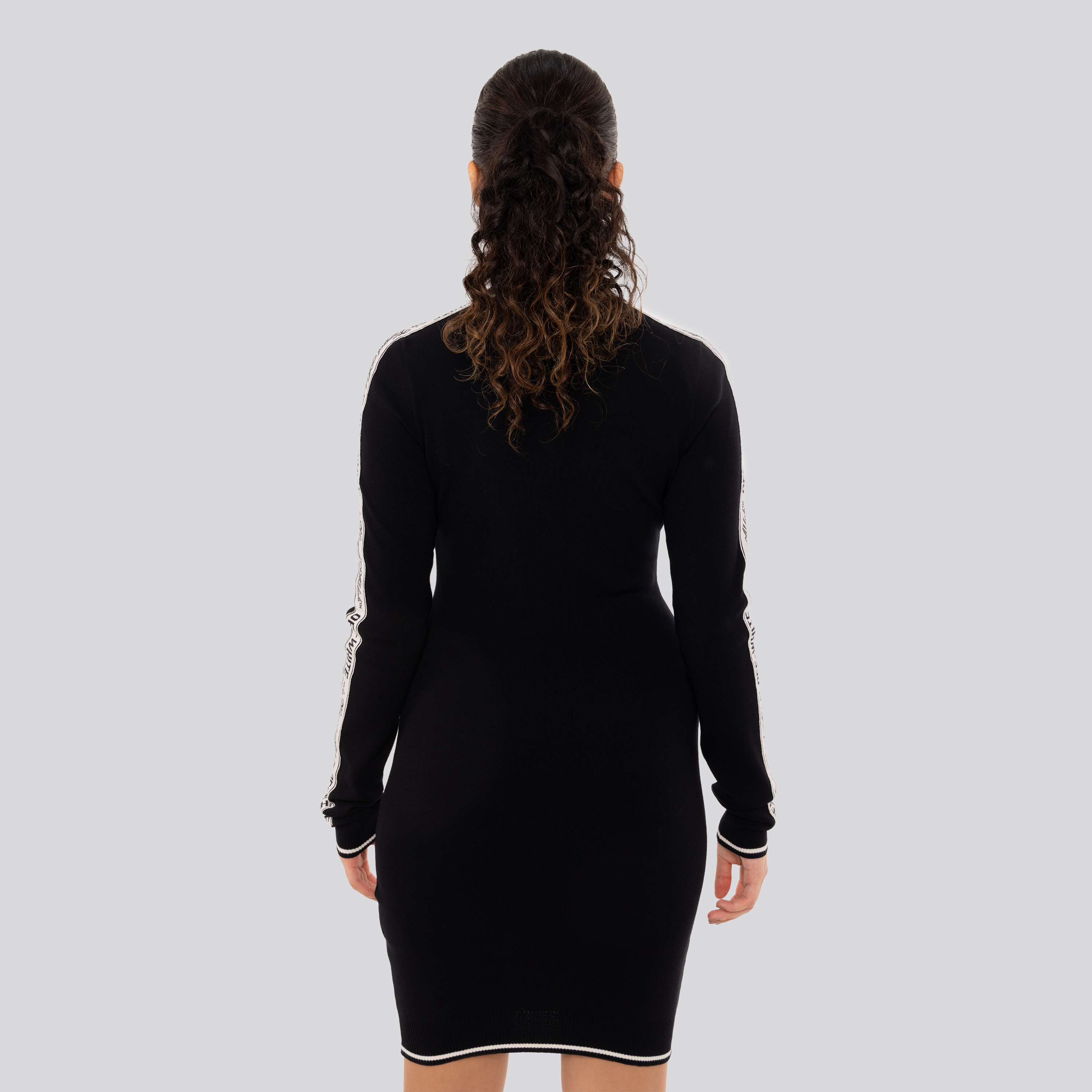 Vestido Negro Off-White Logoband
