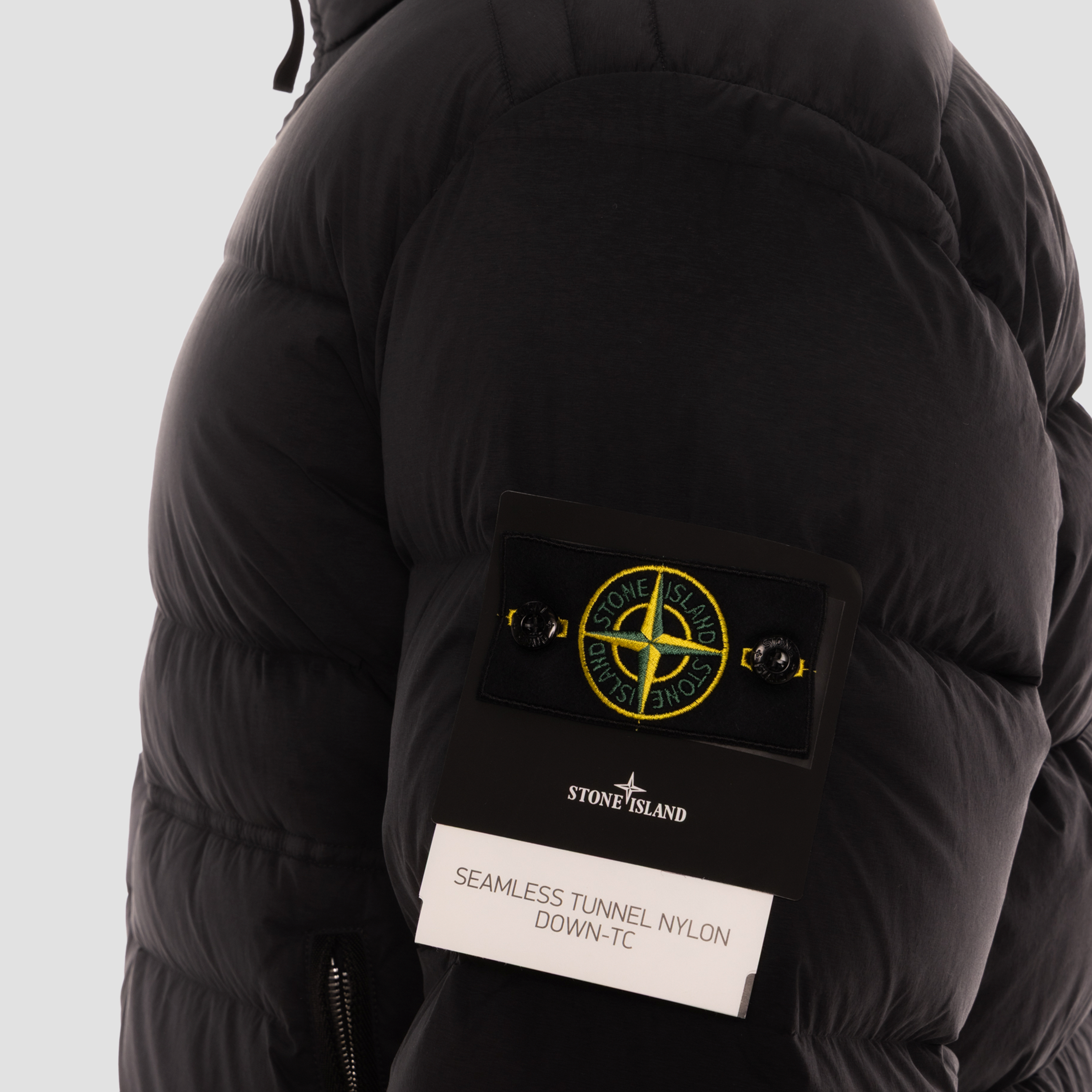 Chaqueta Negra Stone Island Piuma