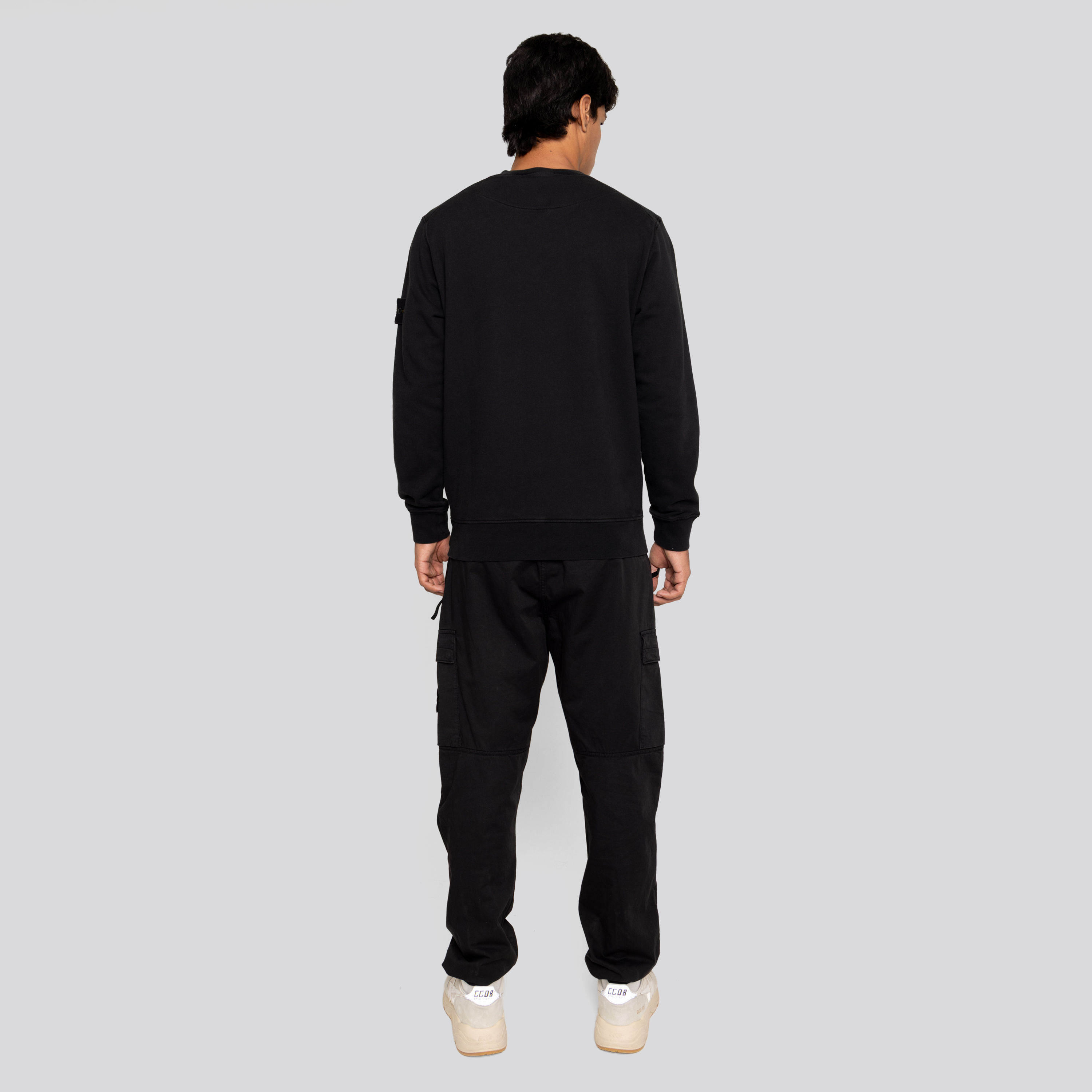 Buzo Negro Stone Island Tag