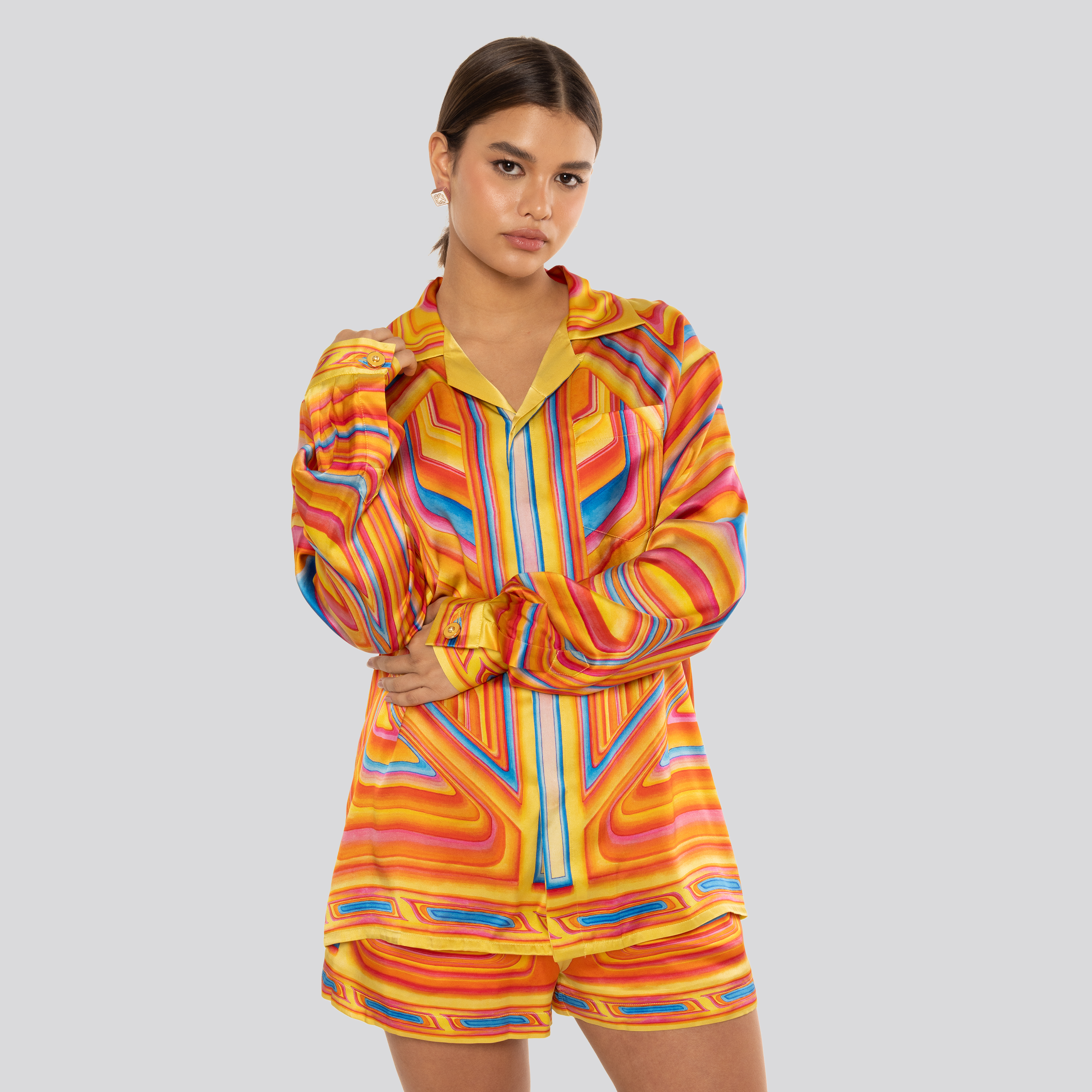 Camisa Naranjado Casablanca Low Rider