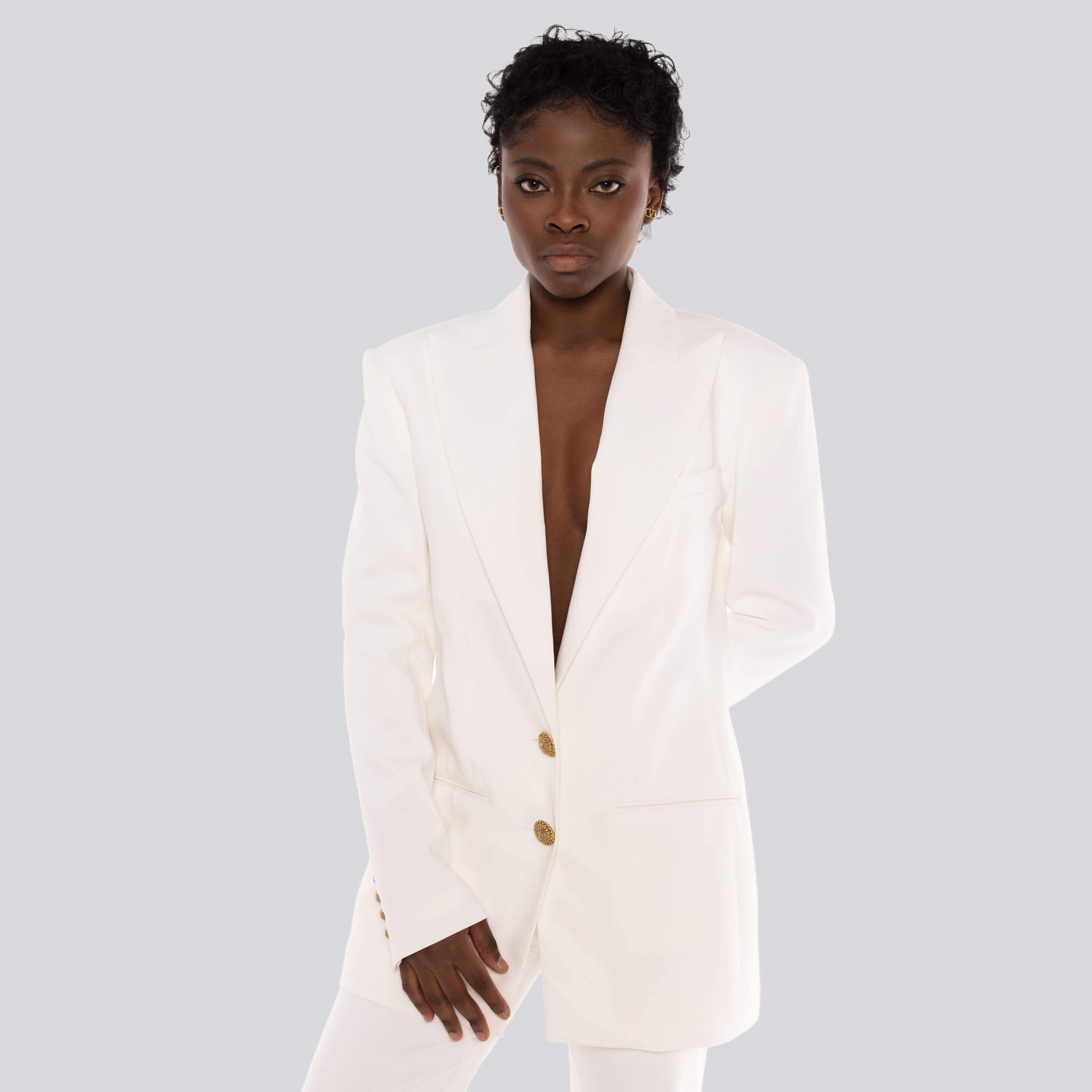 Blazer Blanco Balmain 2 Btn
