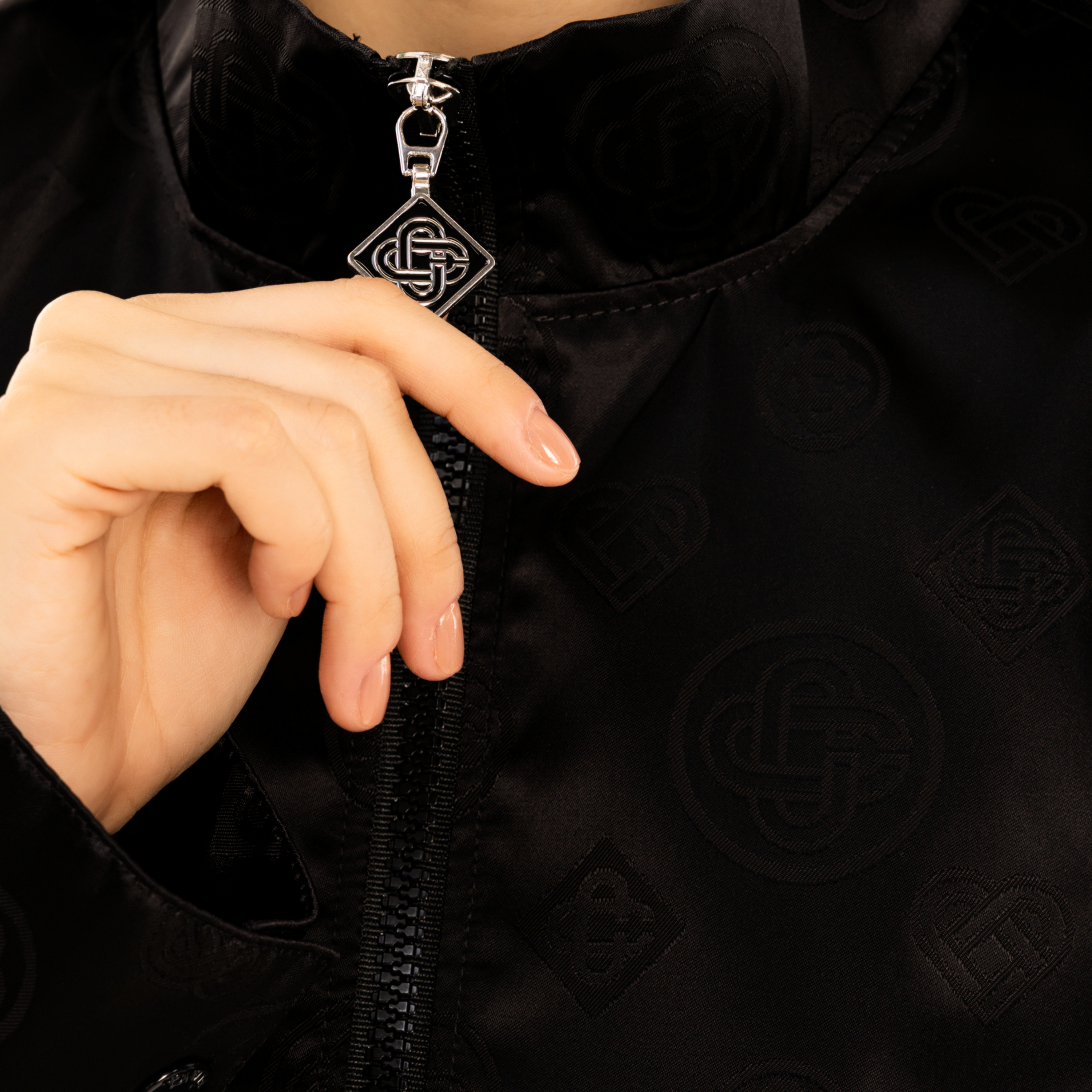 Chaqueta Negra Casablanca Monogram