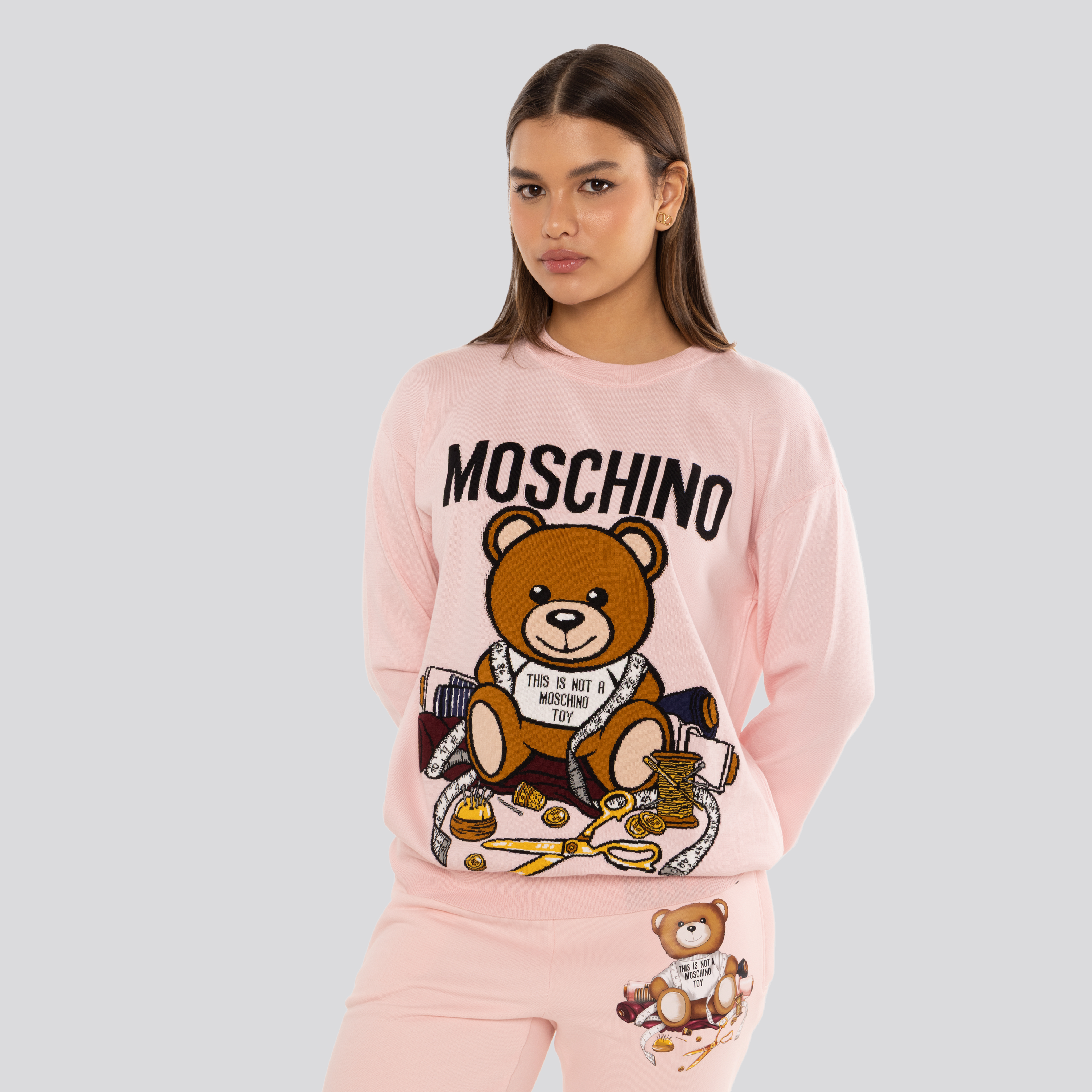 Buzo Rosado Moschino Teddy Taylor