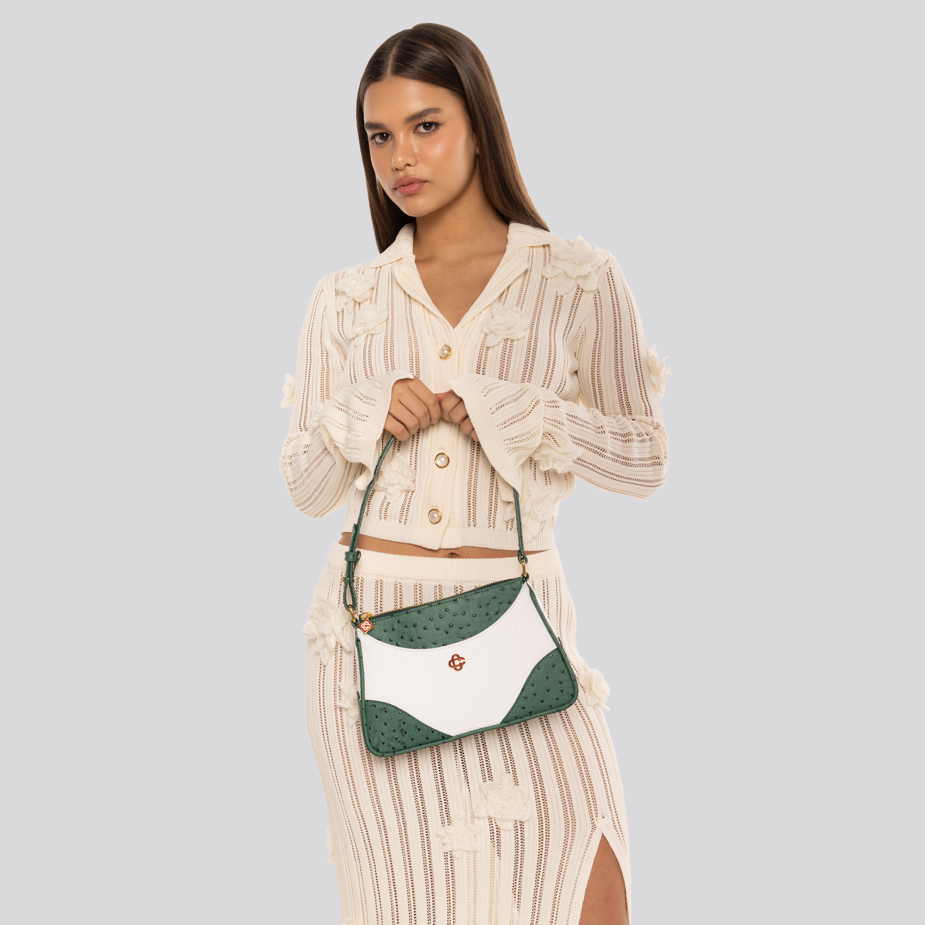Cartera Blanca Casablanca Jeanne B Pochette