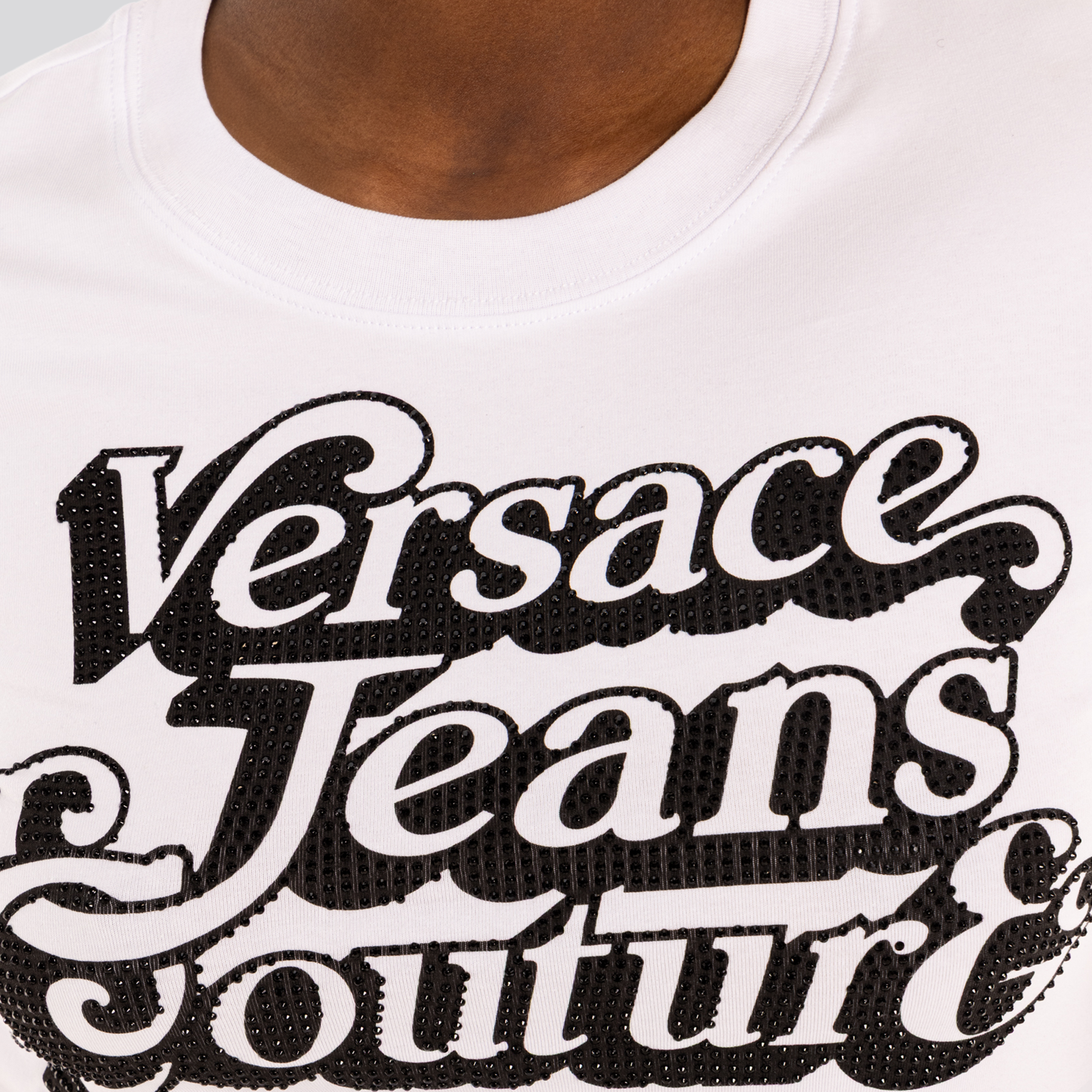 Camiseta Blanca Versace Jeans Couture Big Logo