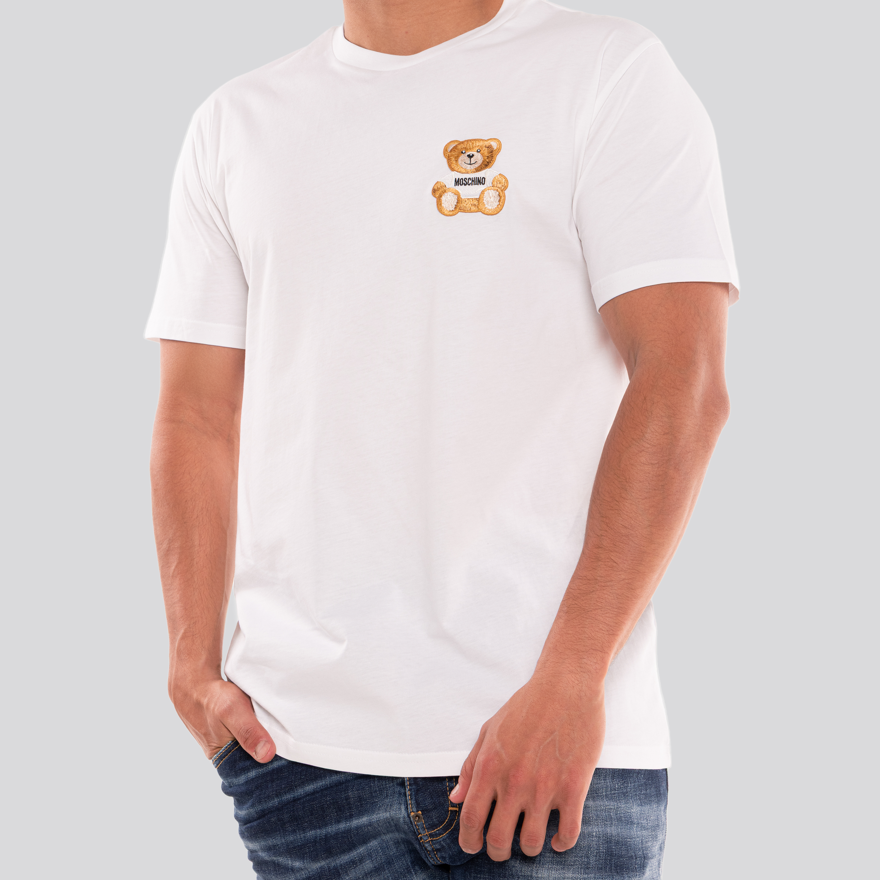 Camiseta Blanca Moschino Teddy