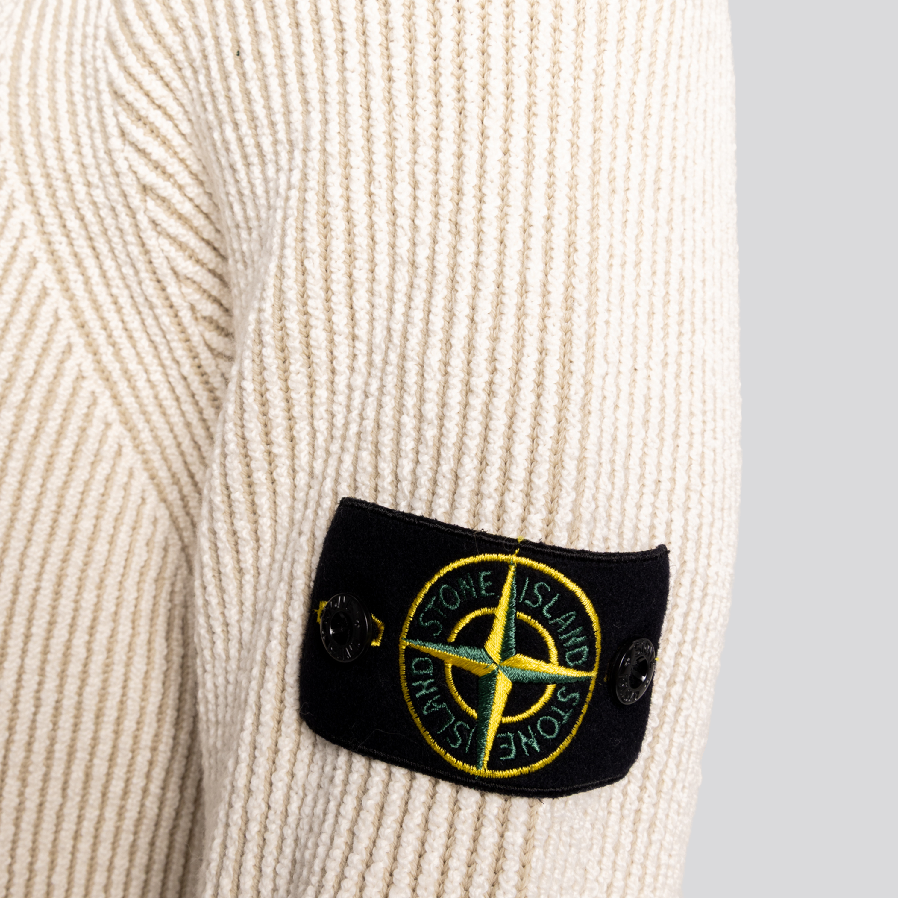 Buzo Hueso Stone Island Virgin Wool Zip