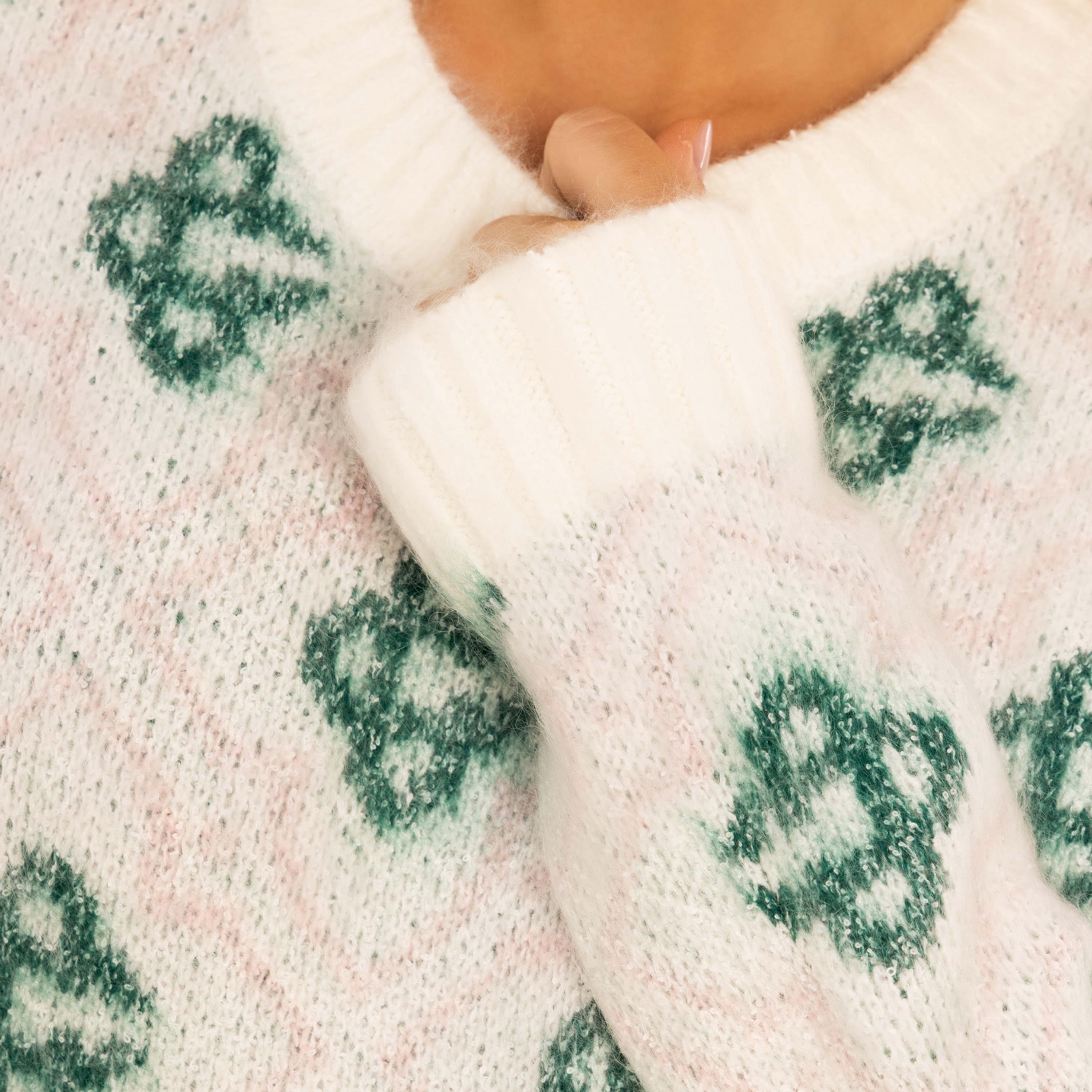 Buzo Blanco Casablanca Green Monogram