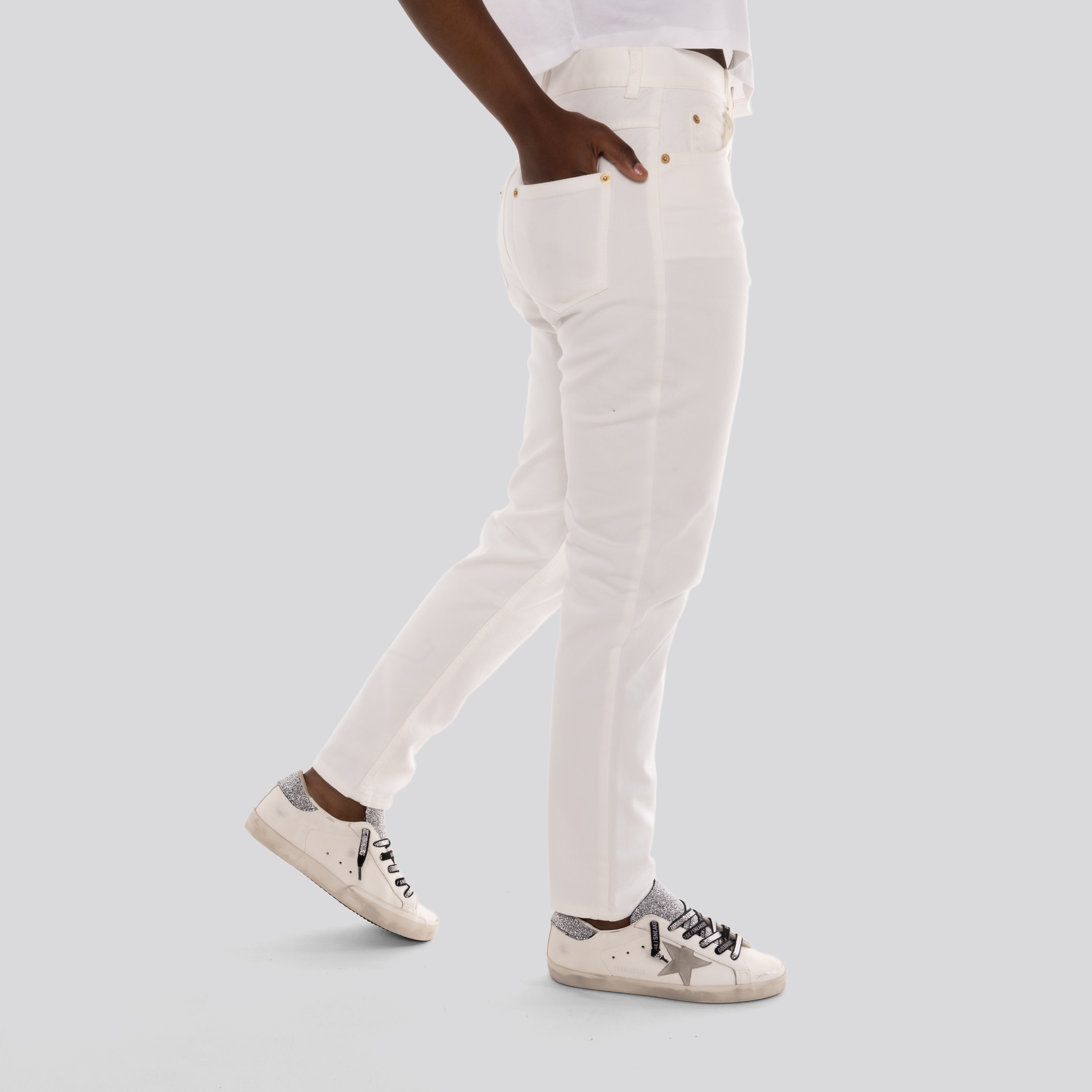 Jeans Blanco Balmain Slim