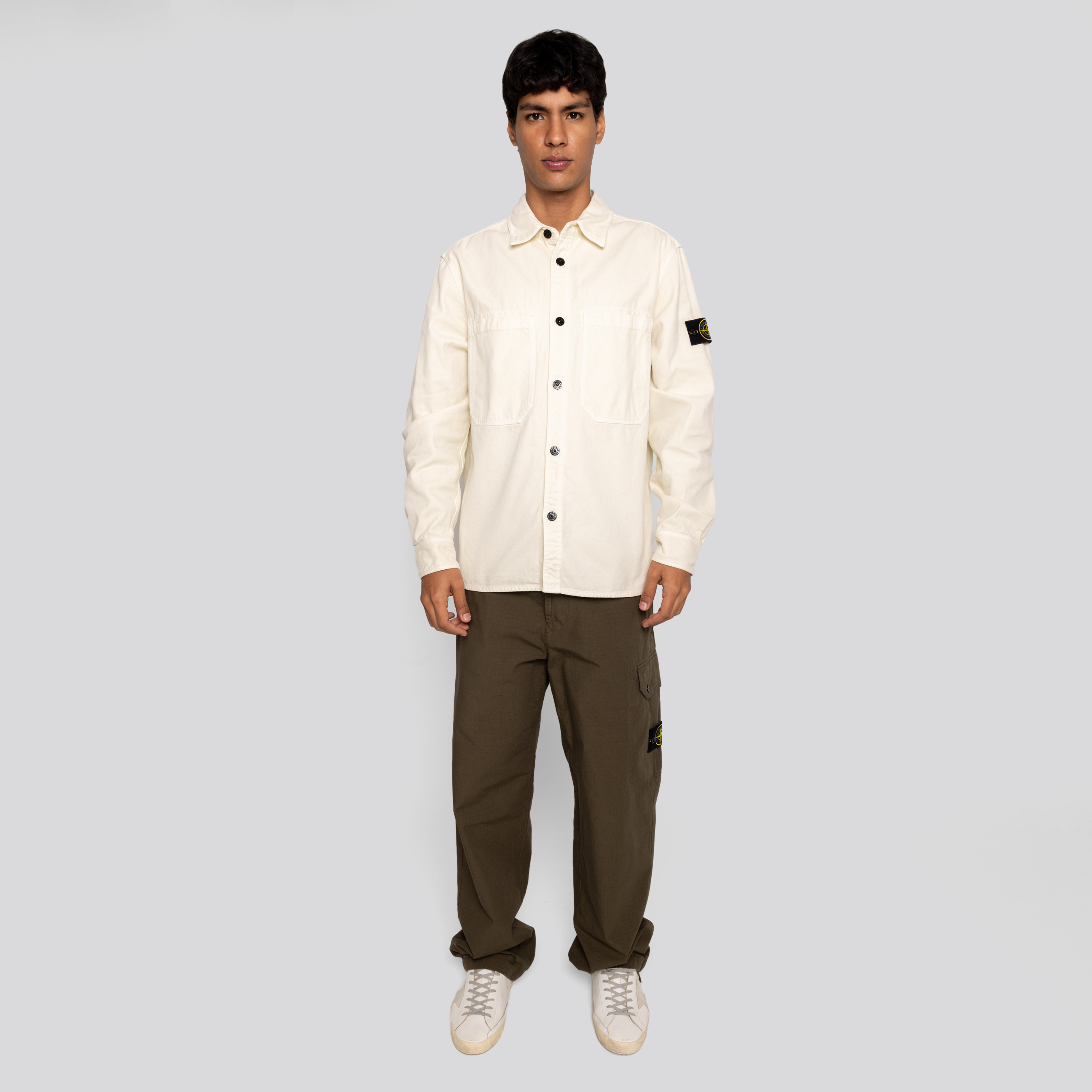 Pantalón Verde Stone Island Side Pocket