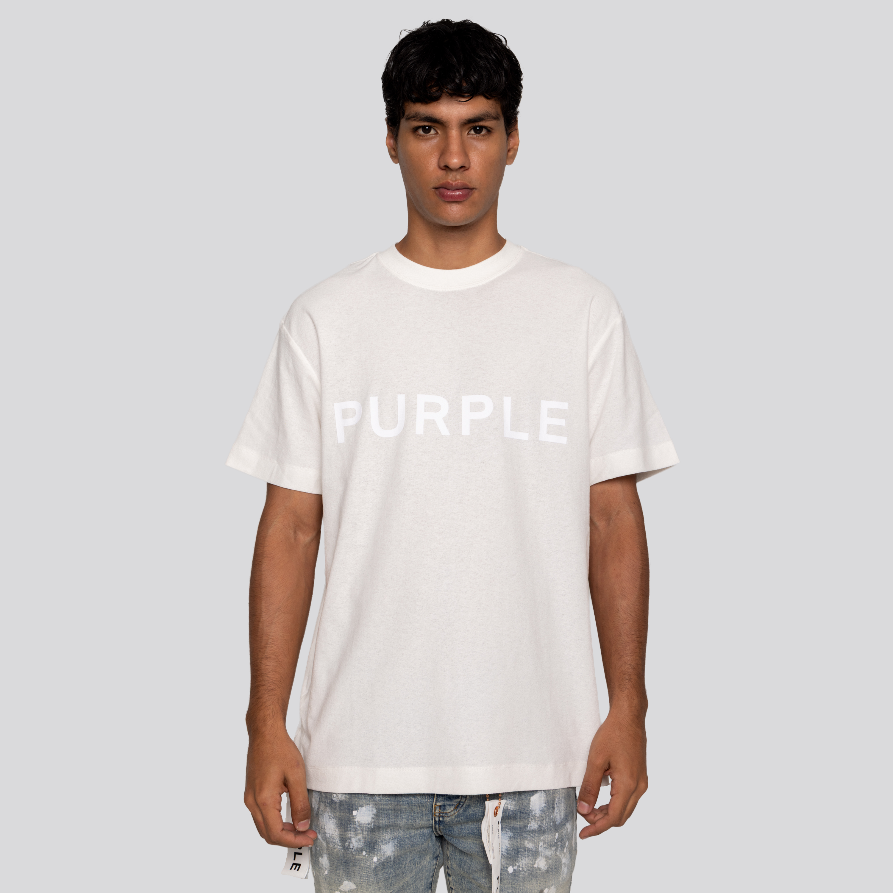Camiseta Blanca PURPLE Textured
