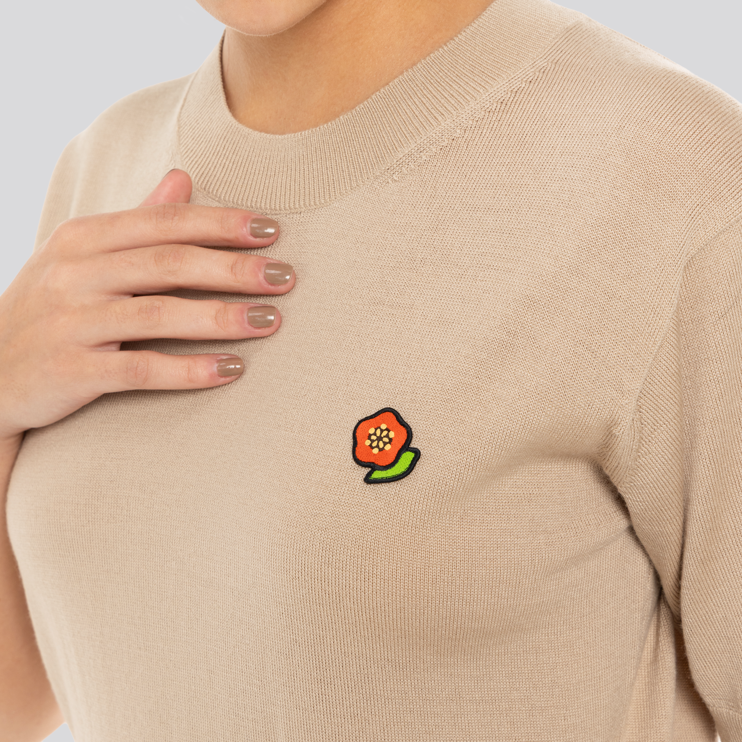 Top Beige Kenzo Rws Flower Patch