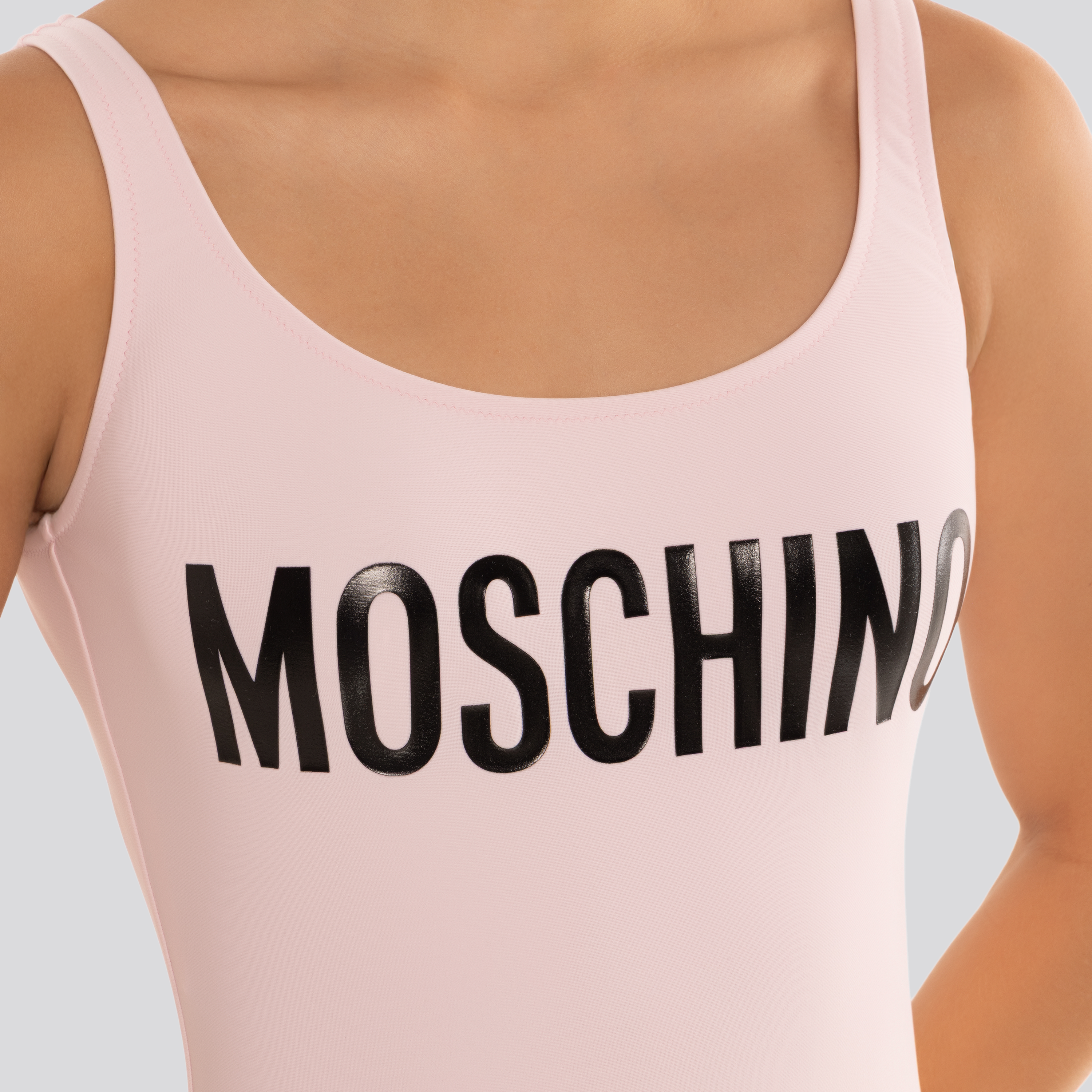 Body Rosado Moschino Logo