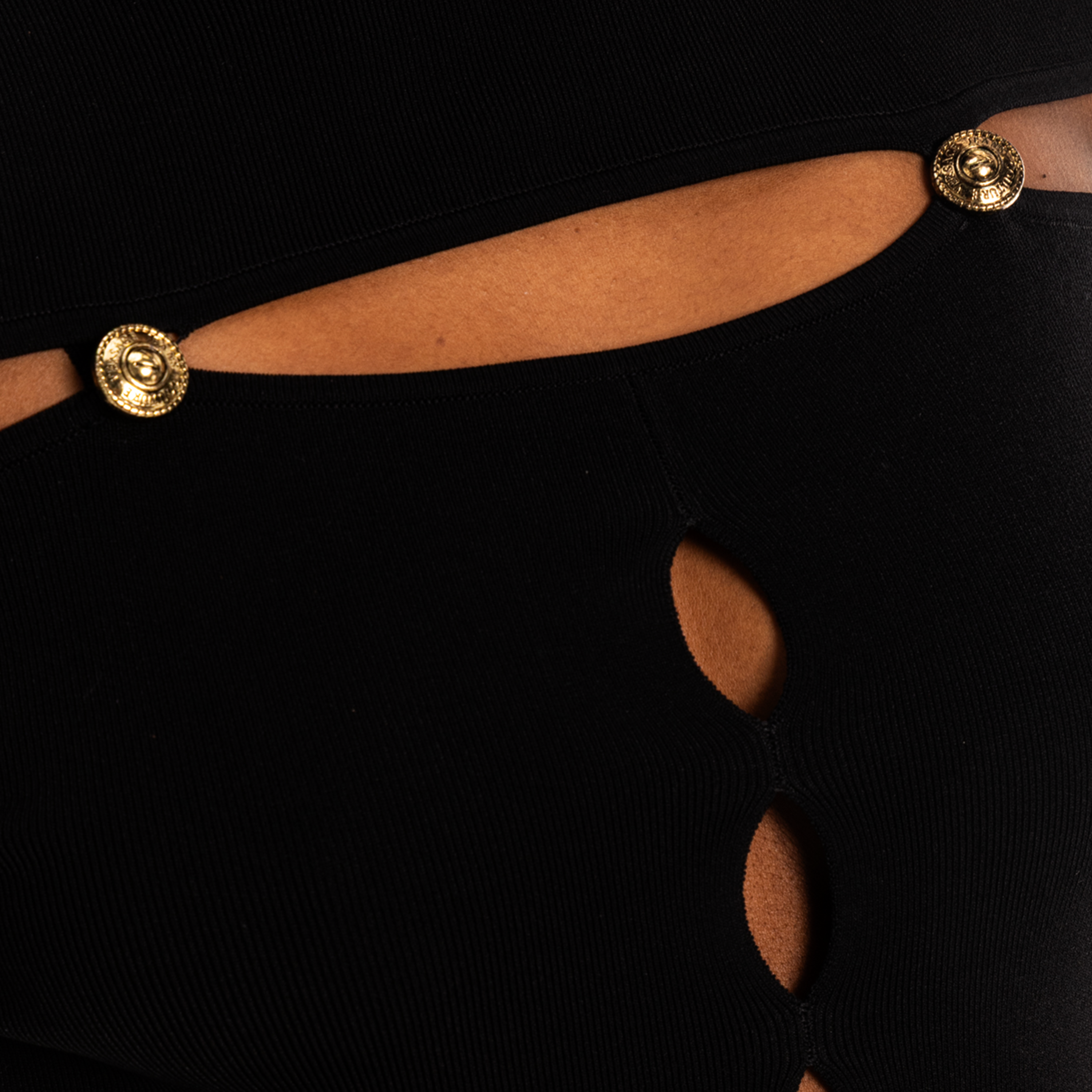 Vestido Negro Versace Jeans Couture