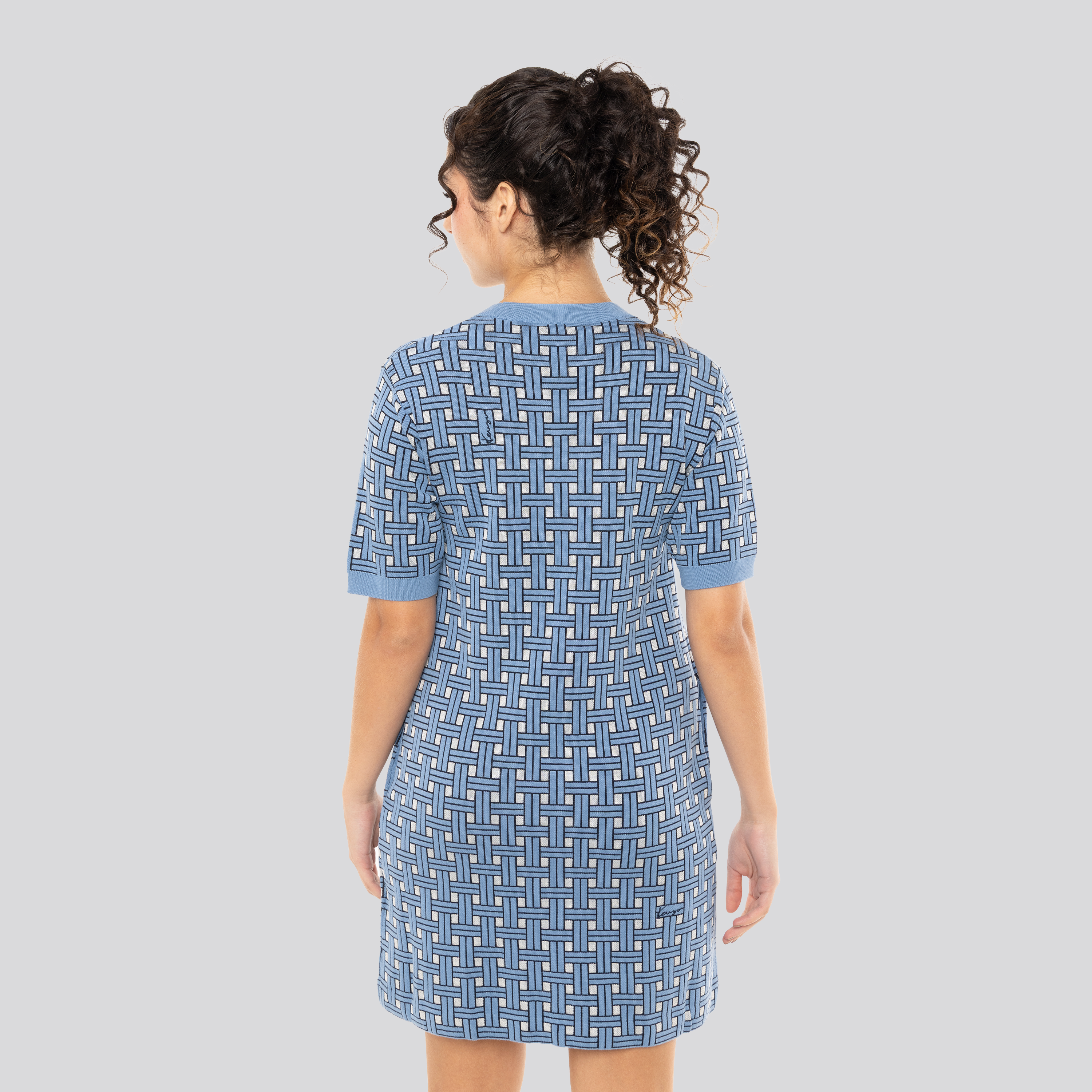 Vestido Azul Kenzo Weave