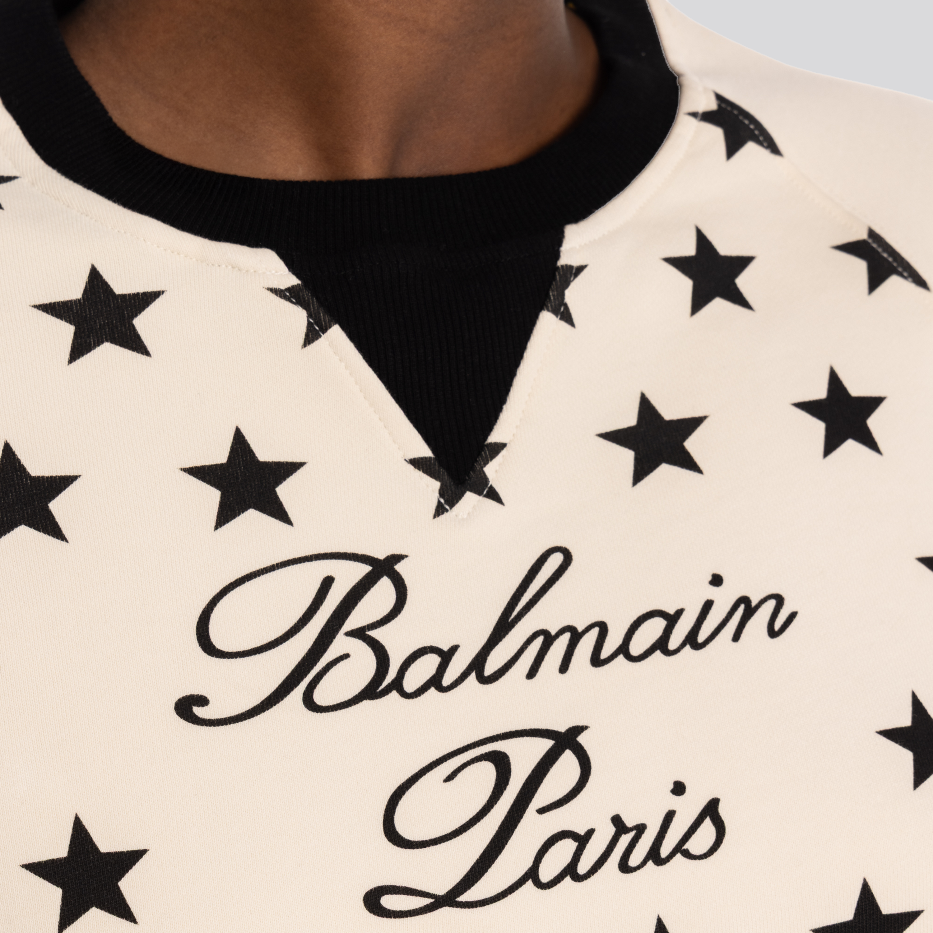 Buzo Blanco Balmain Signature Stars