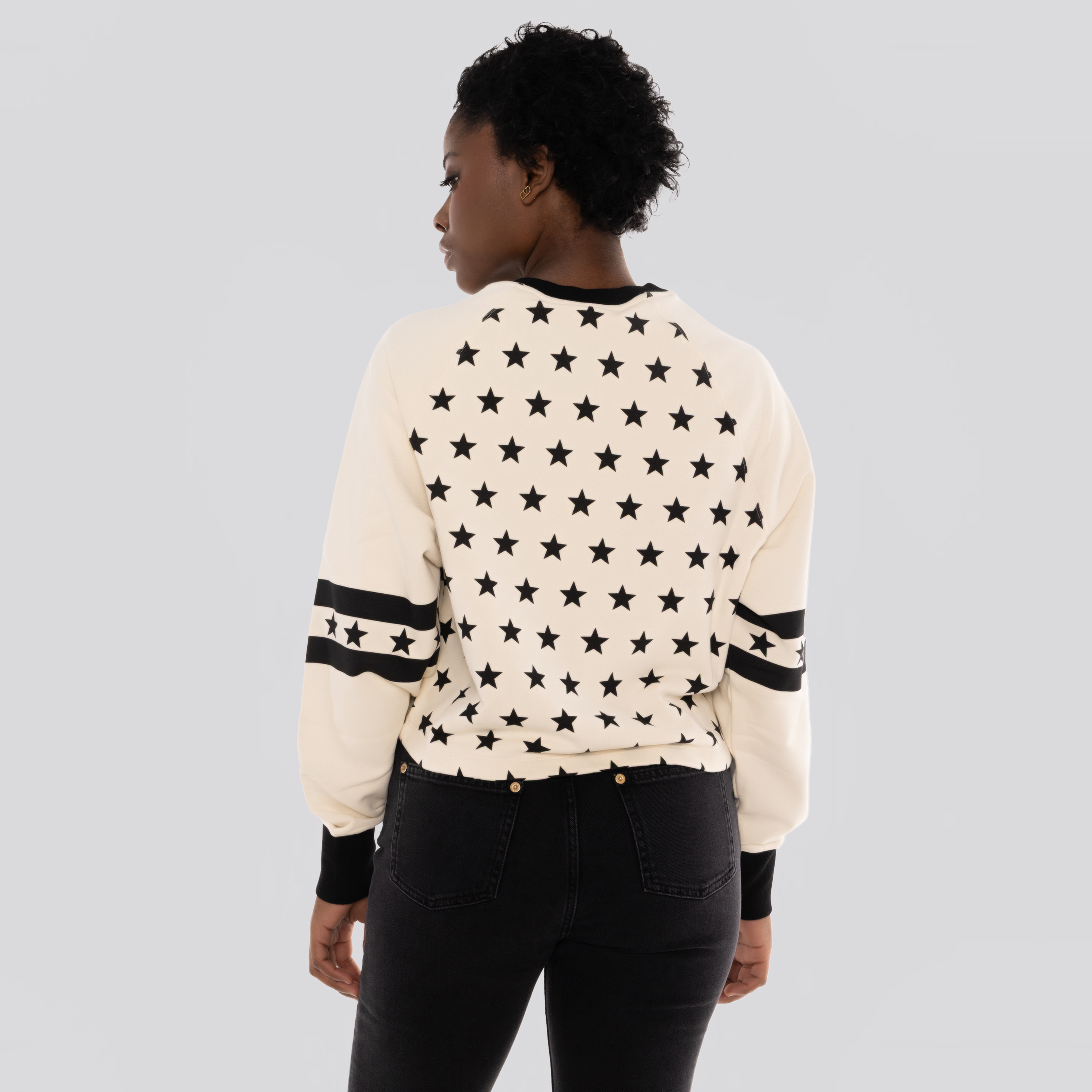 Buzo Blanco Balmain Signature Stars