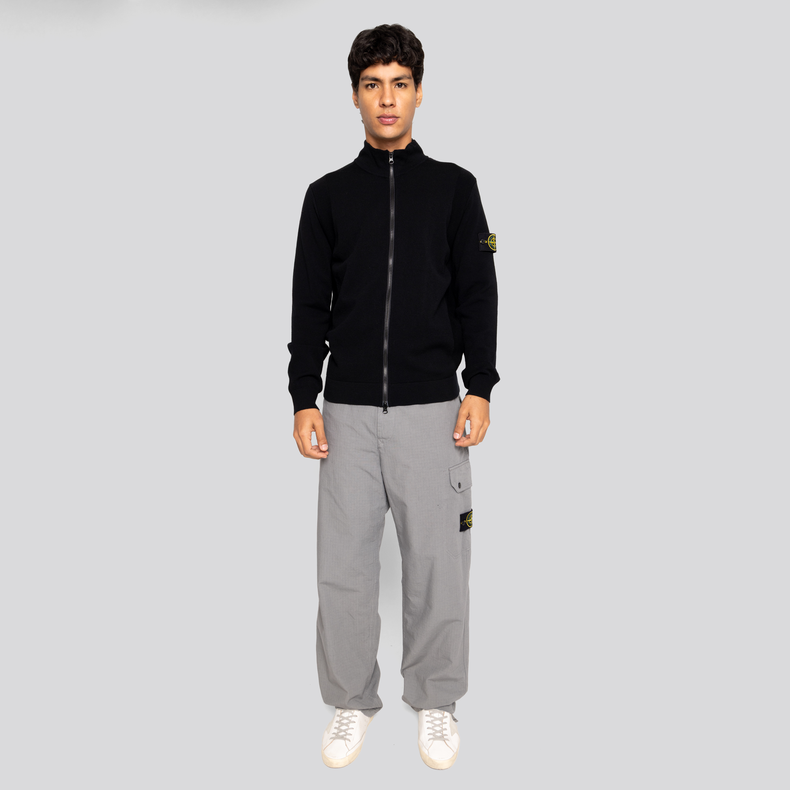 Pantalón Gris Stone Island Side Pocket