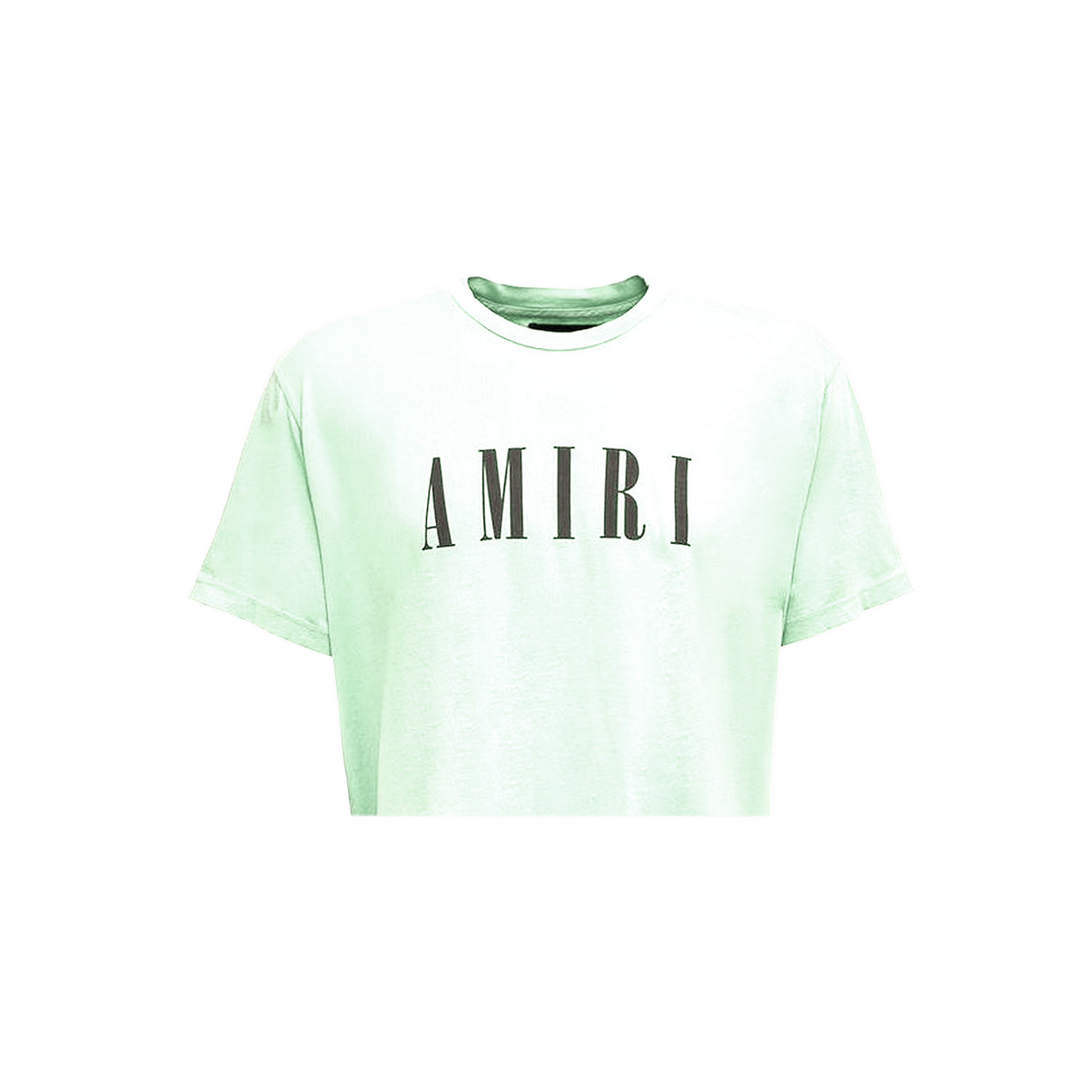 Camiseta Verde AMIRI Core Logo Cropped