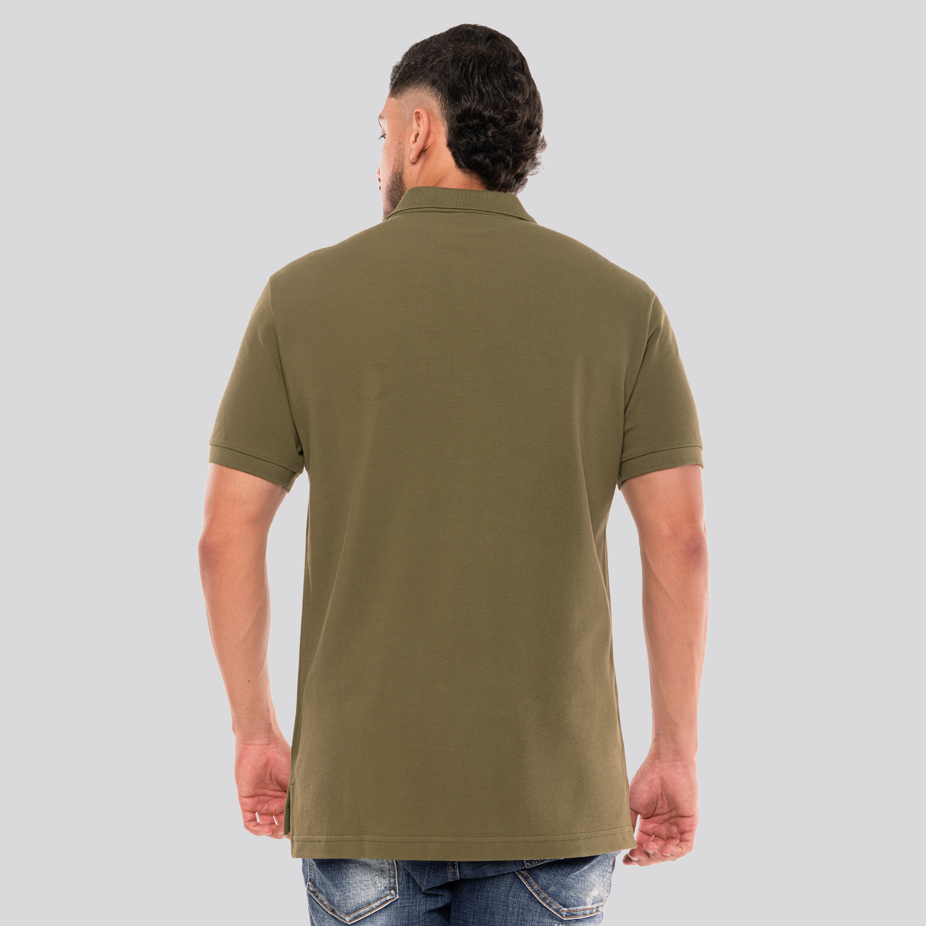 Camiseta Tipo Polo Verde Moschino Teddy