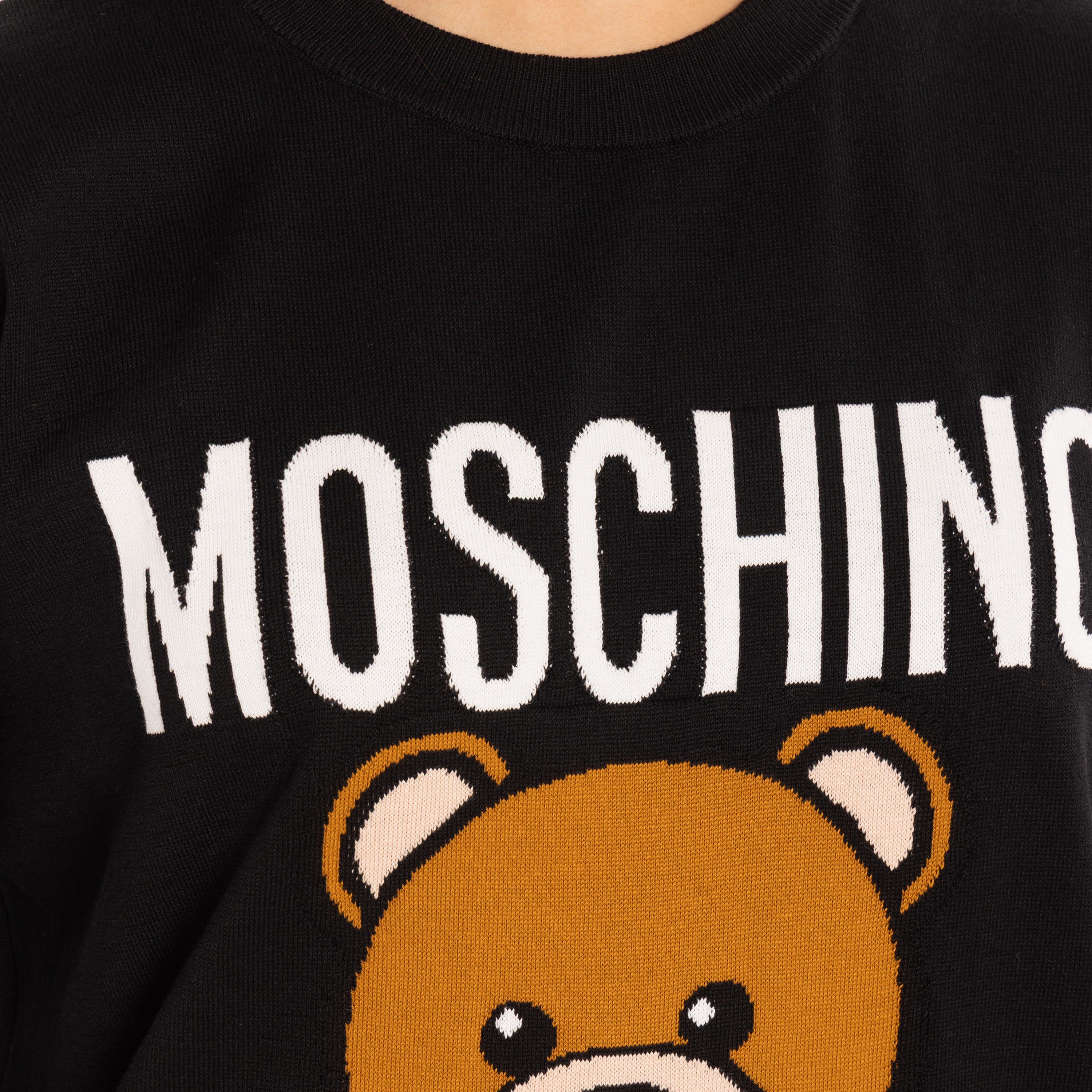 Vestido Negro Moschino Teddy Long Sleeves