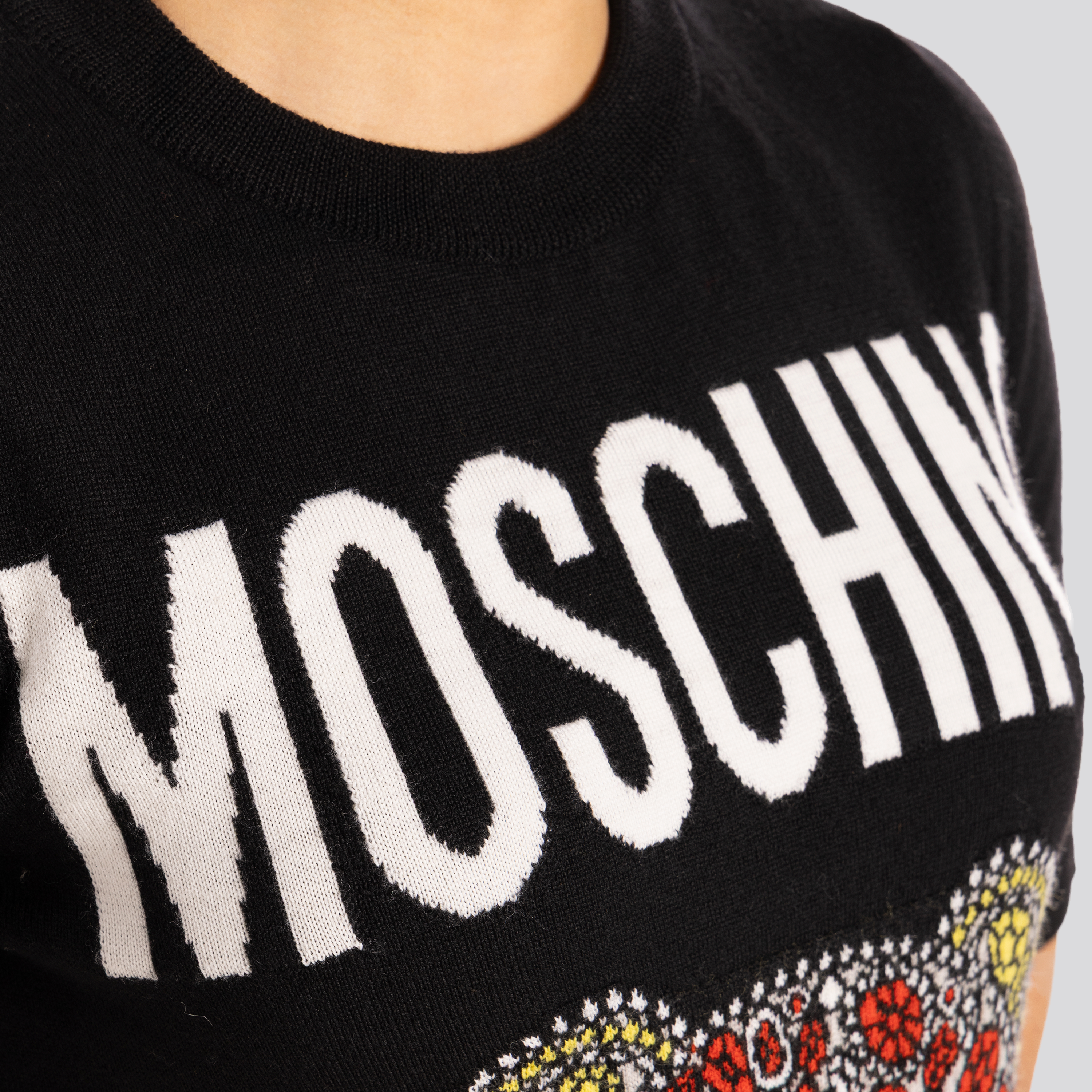 Vestido Negro Moschino Teddy