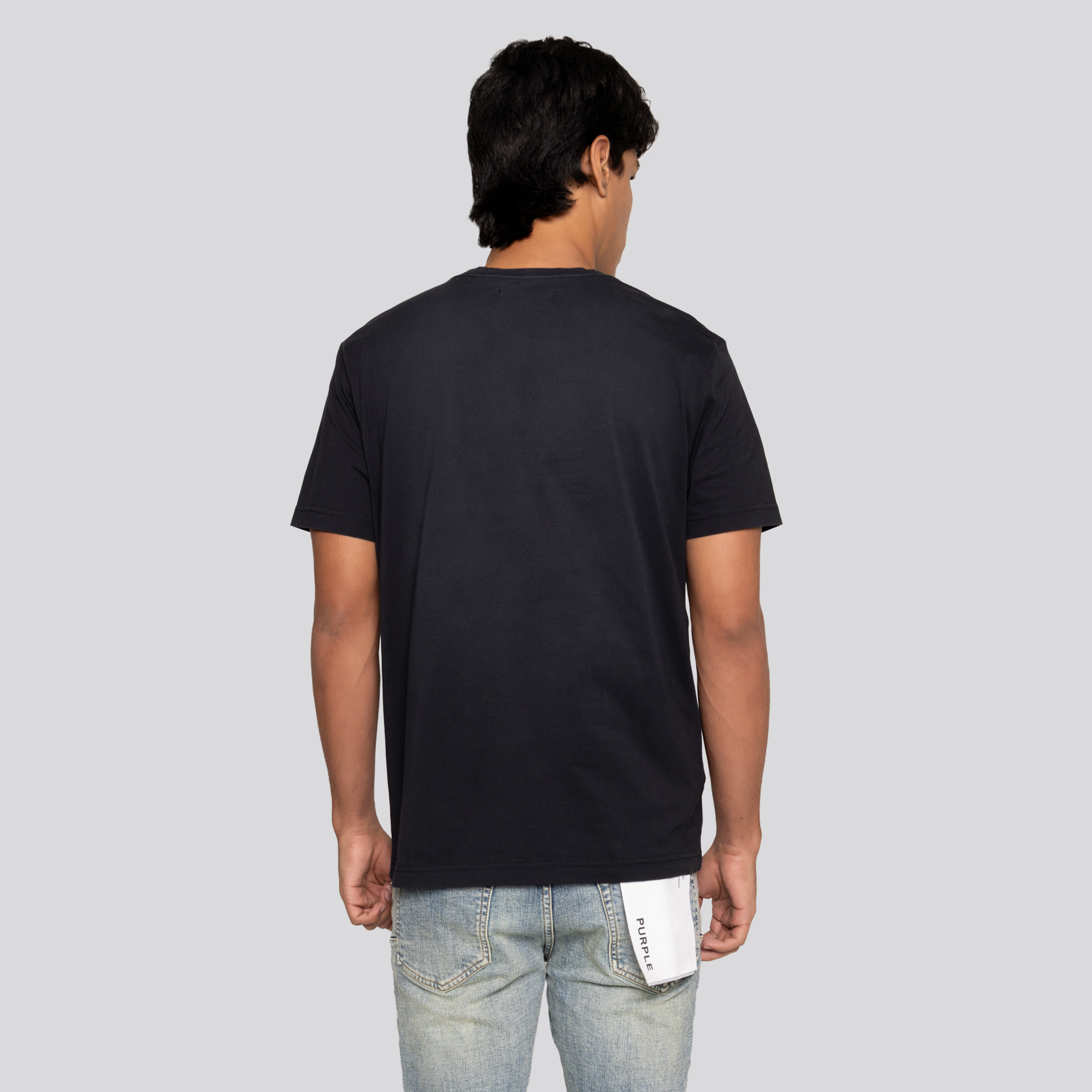 Camiseta Negra PURPLE Clean