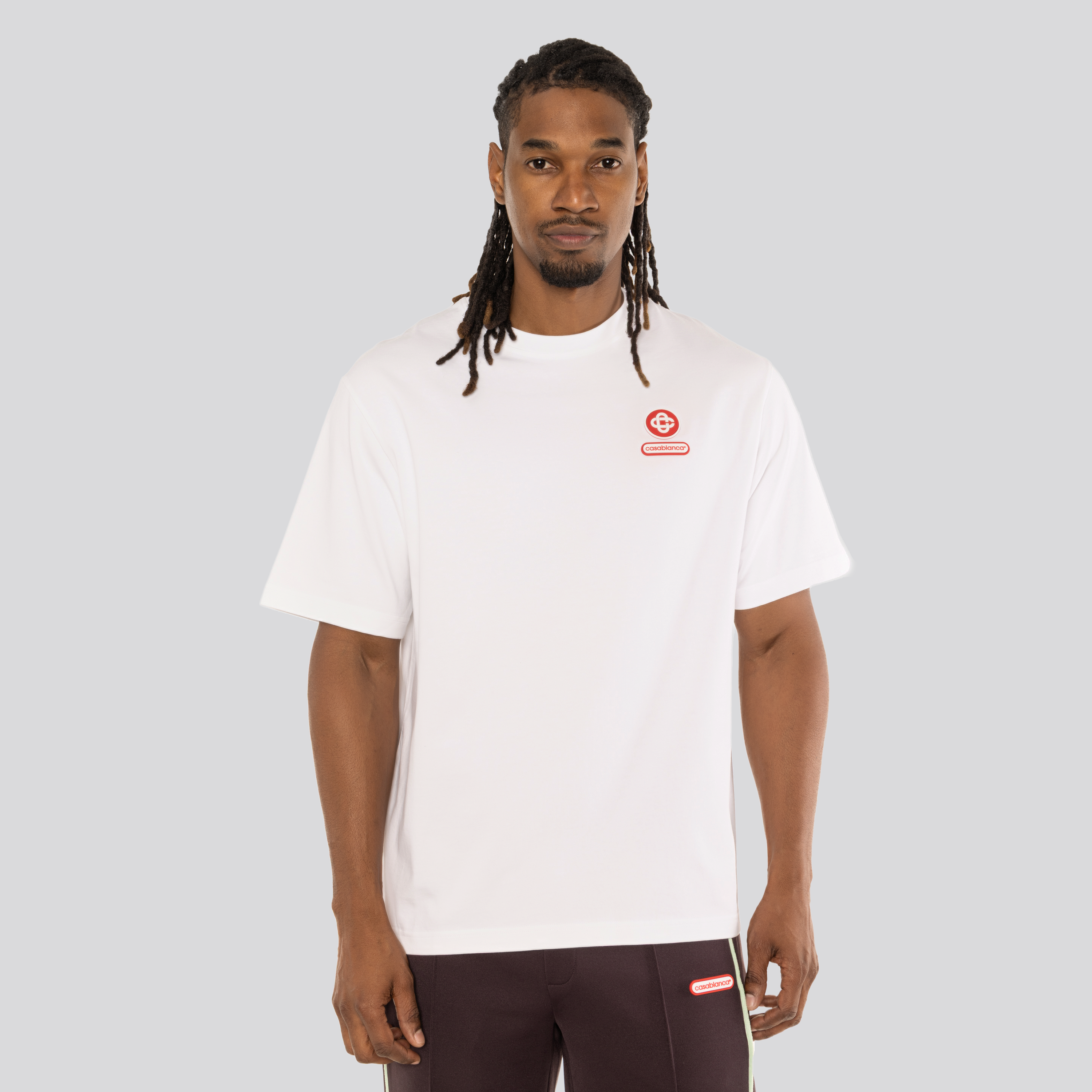 Camiseta Blanca Casablanca Logo Patch