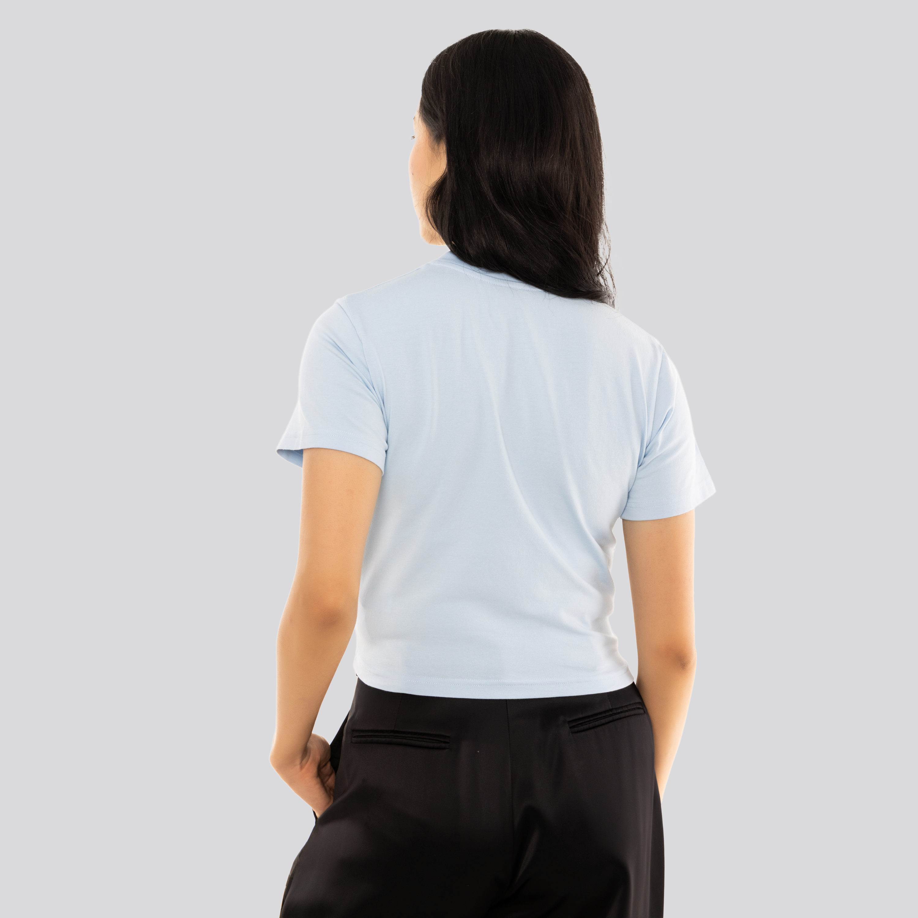 Camiseta Celeste Casablanca Blades Cropped