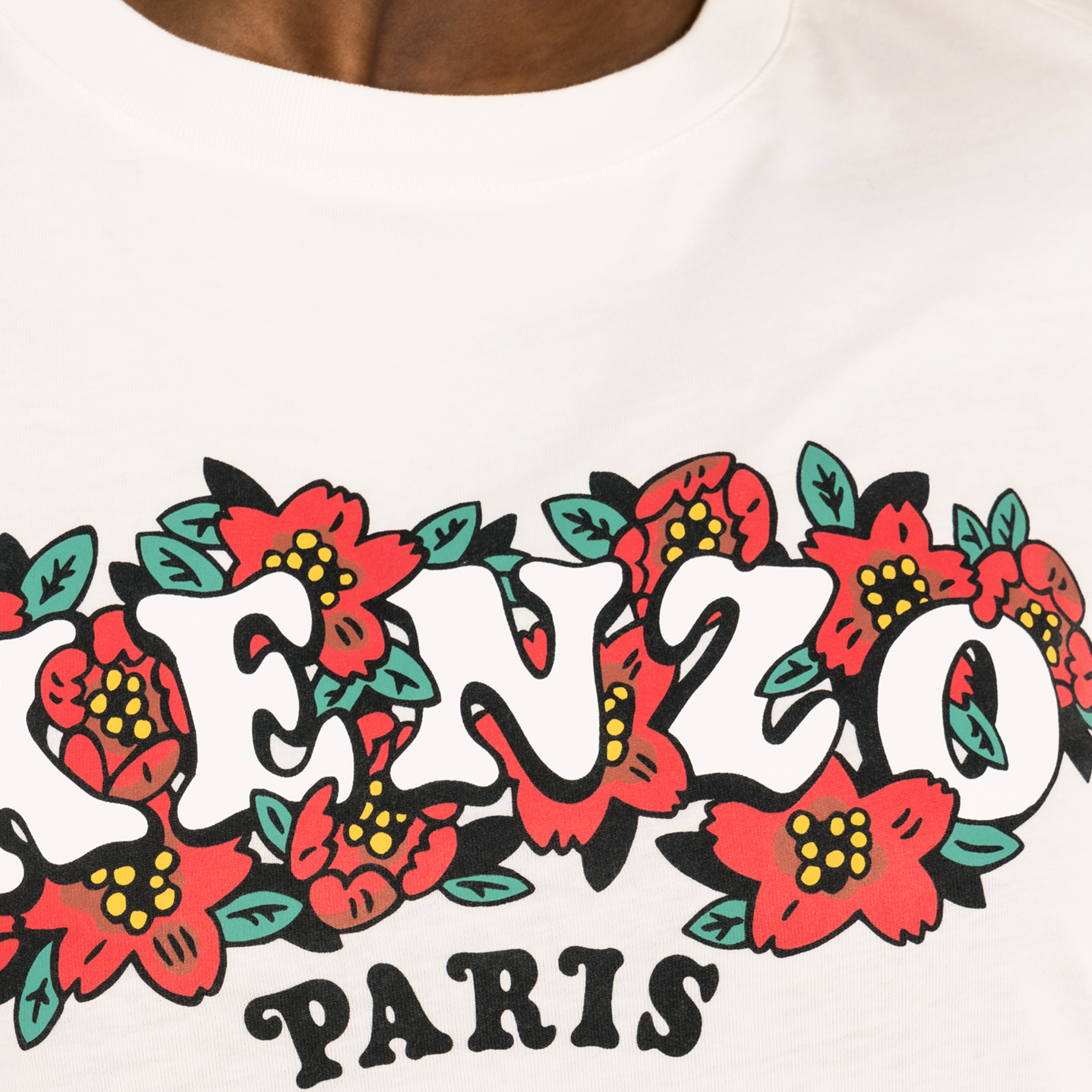 Camiseta Blanca Kenzo Gots Verdy