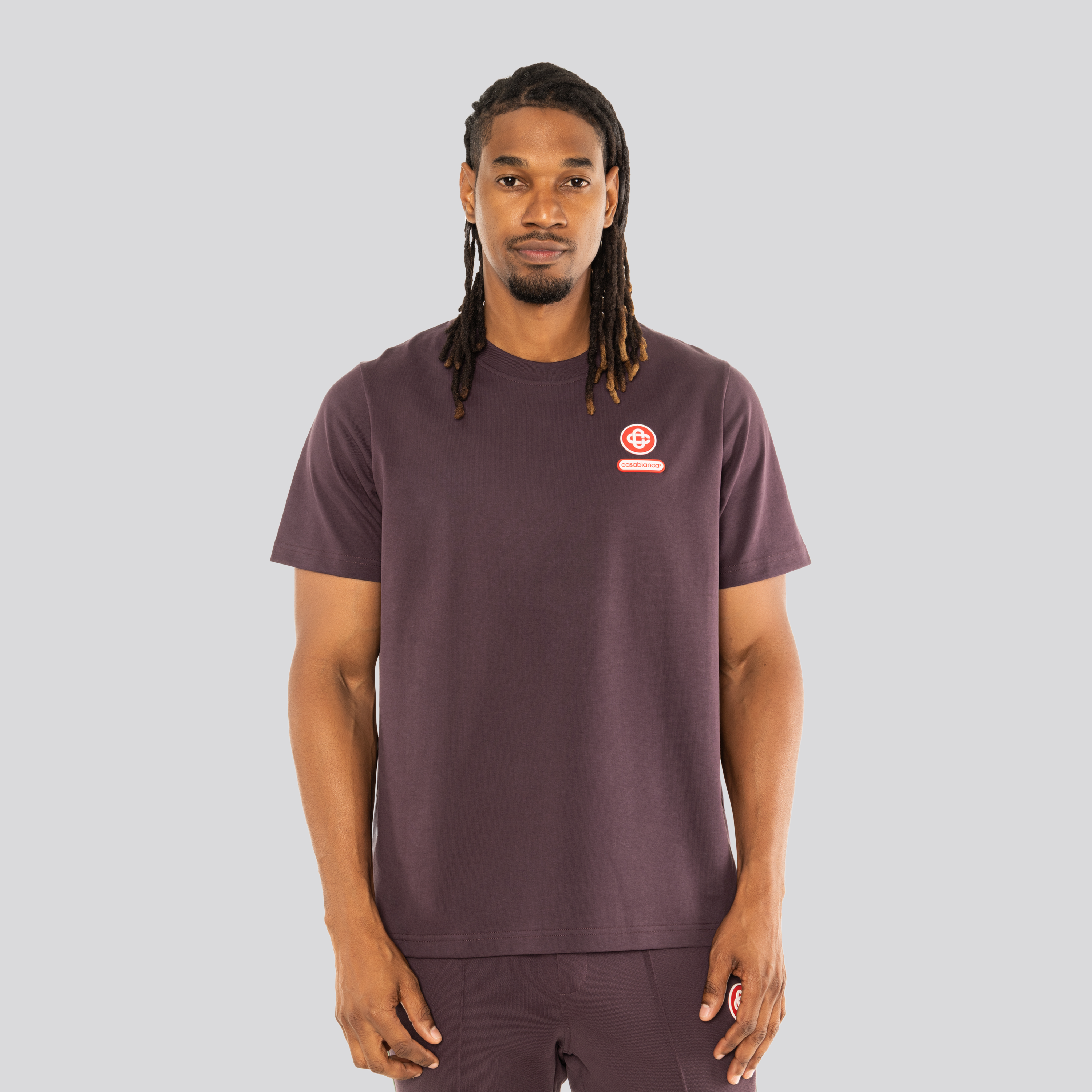 Camiseta Morado Casablanca Logo Patch