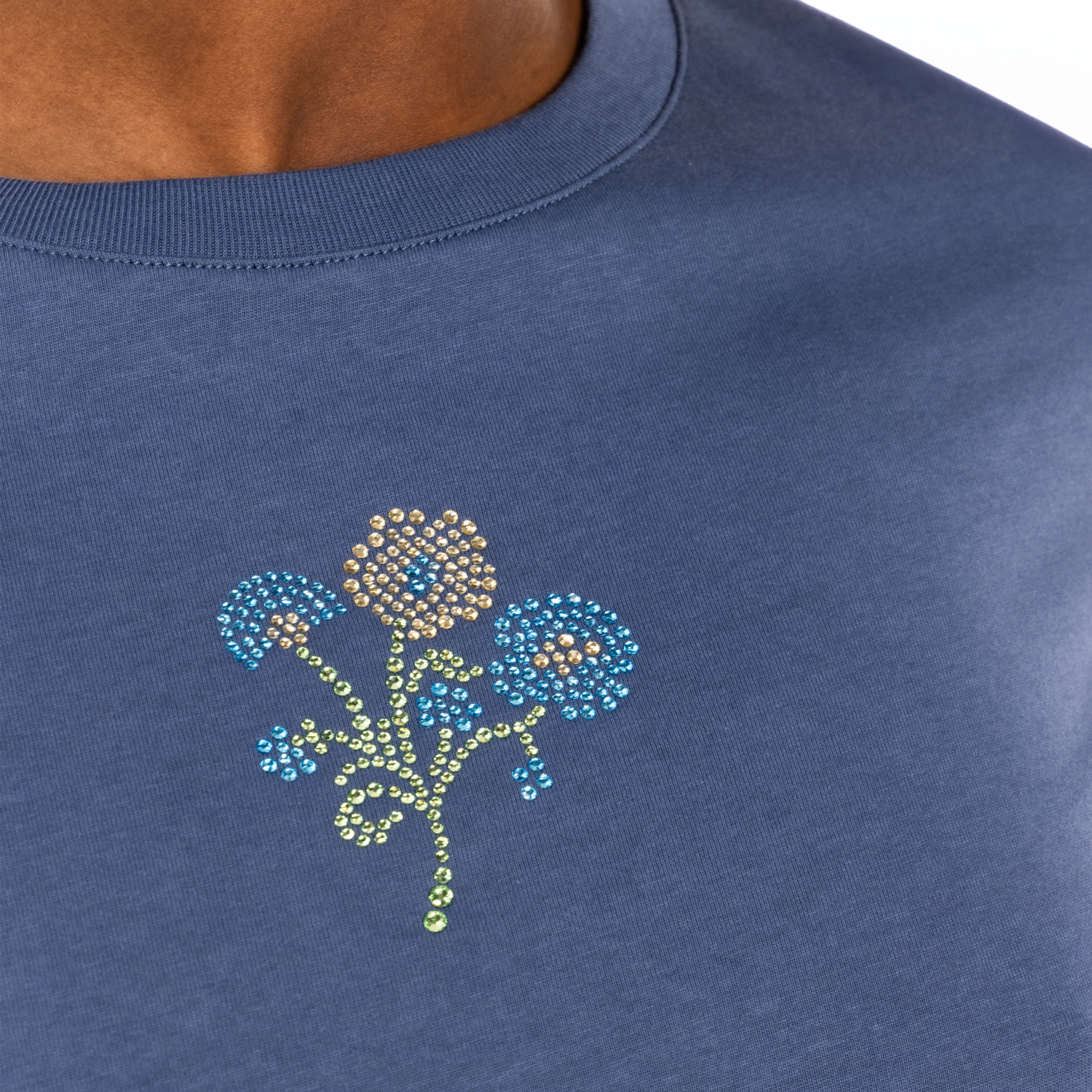 Camiseta Azul Kenzo Jungle Flower