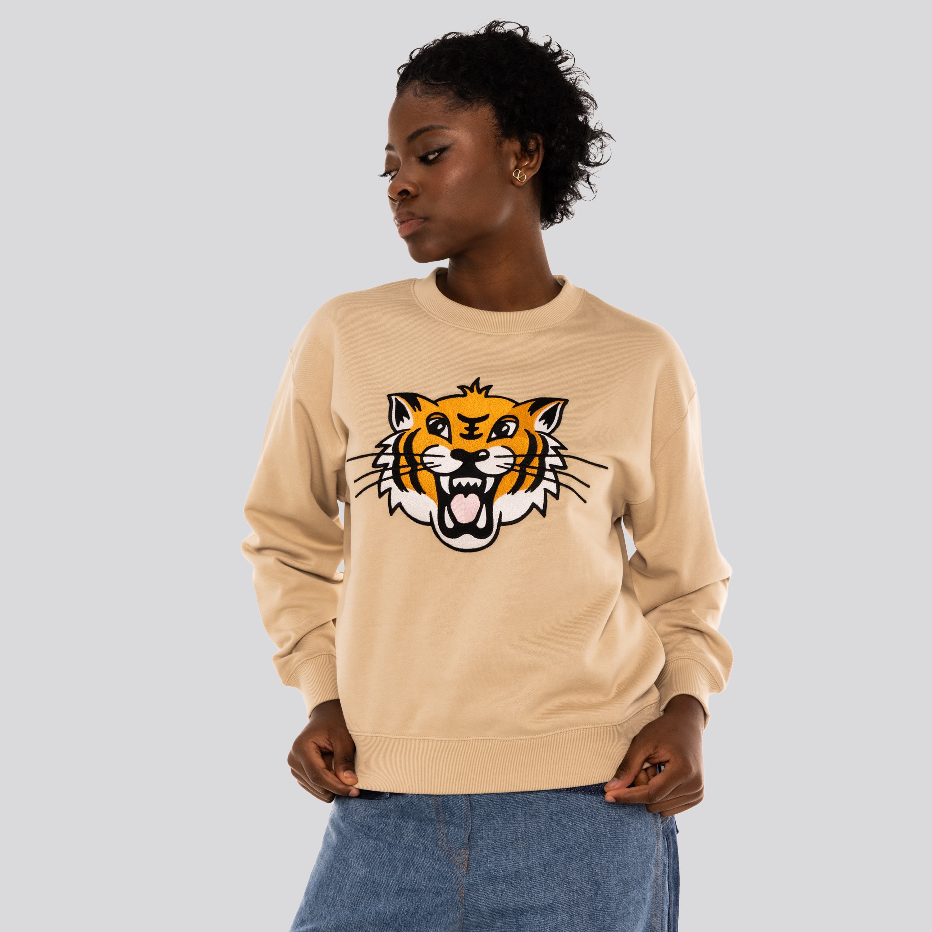 Buzo Beige Kenzo Big Tiger